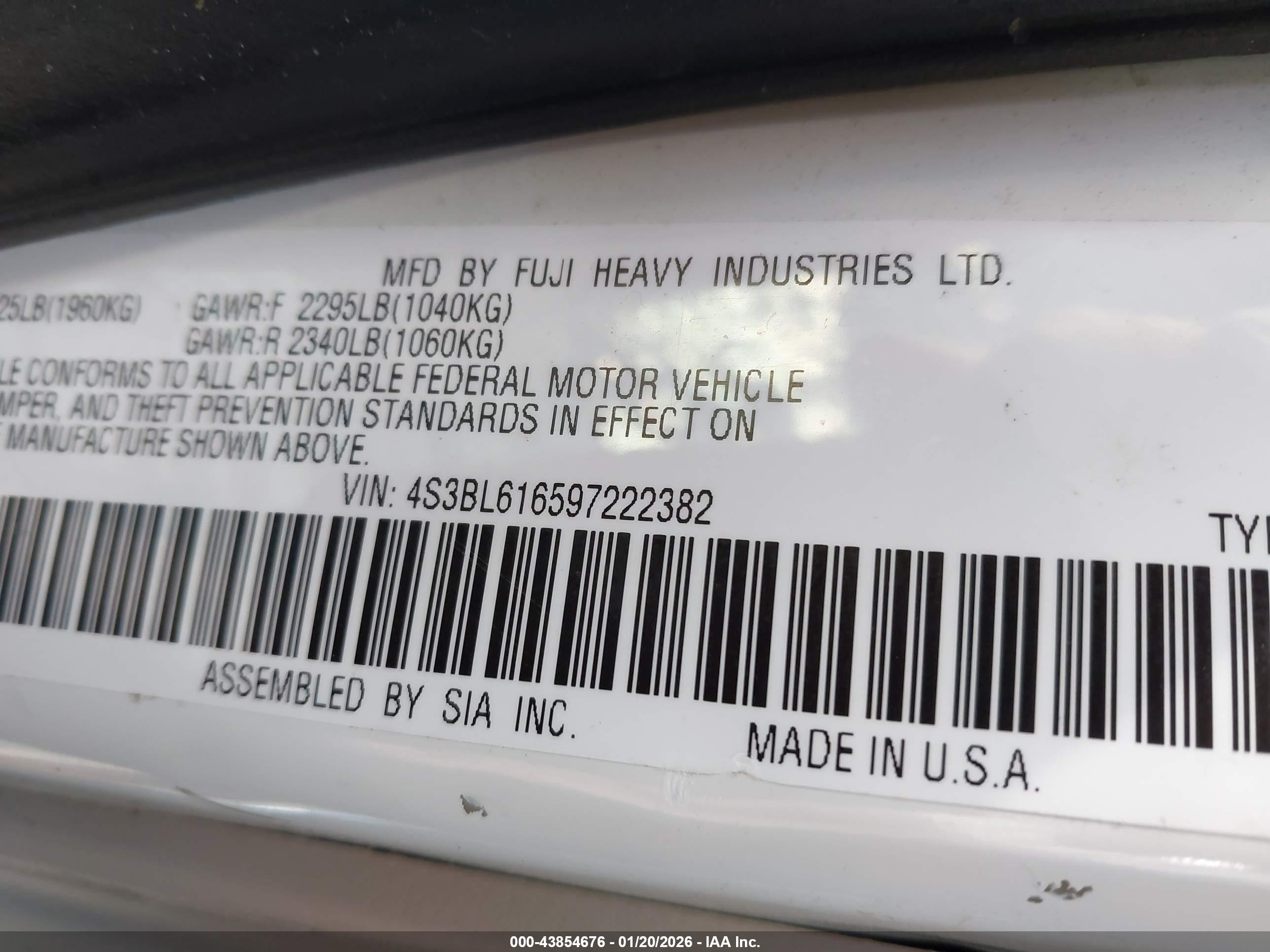 SUBARU LEGACY image 9