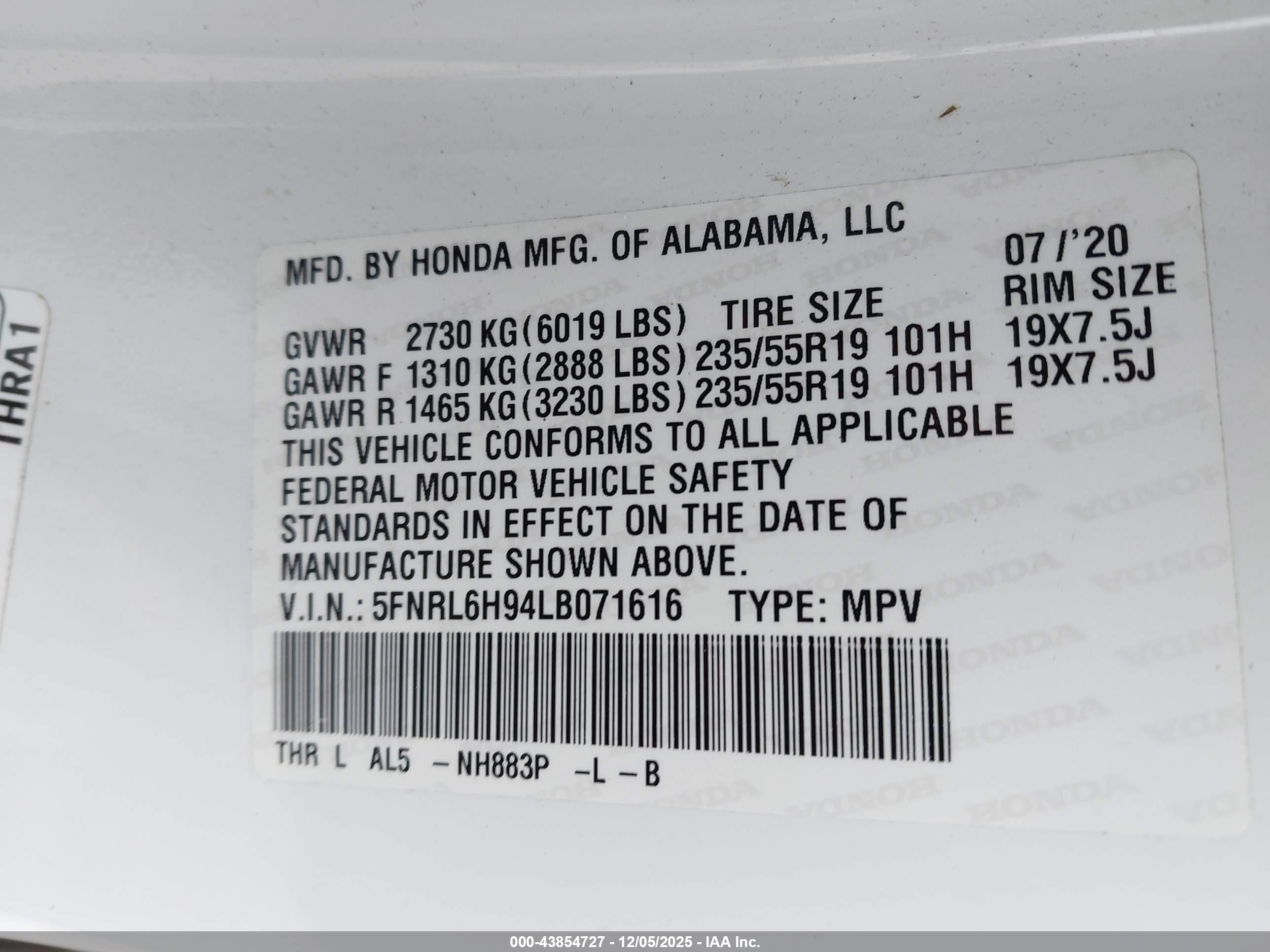HONDA ODYSSEY image 9