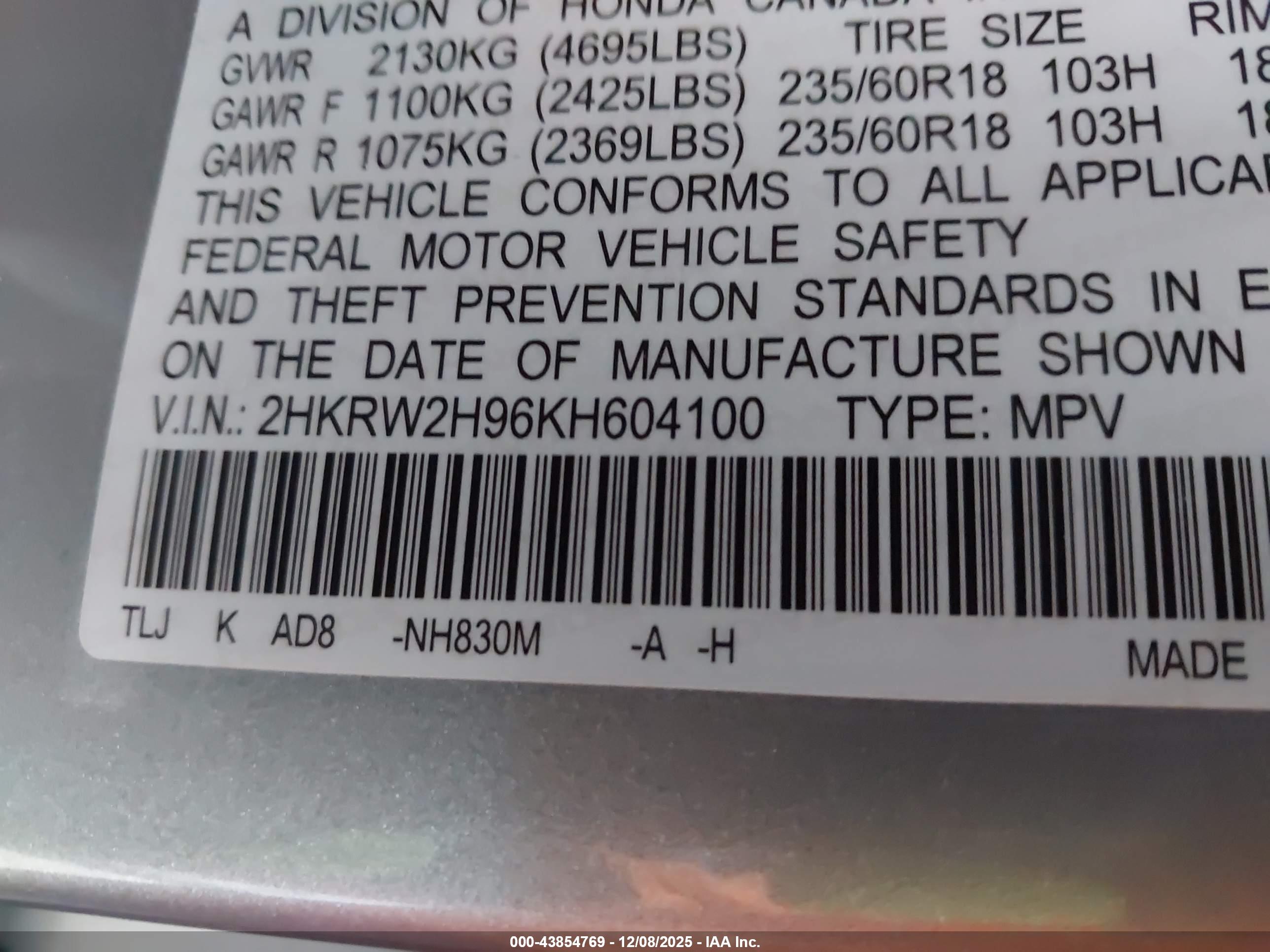 HONDA CR-V image 9