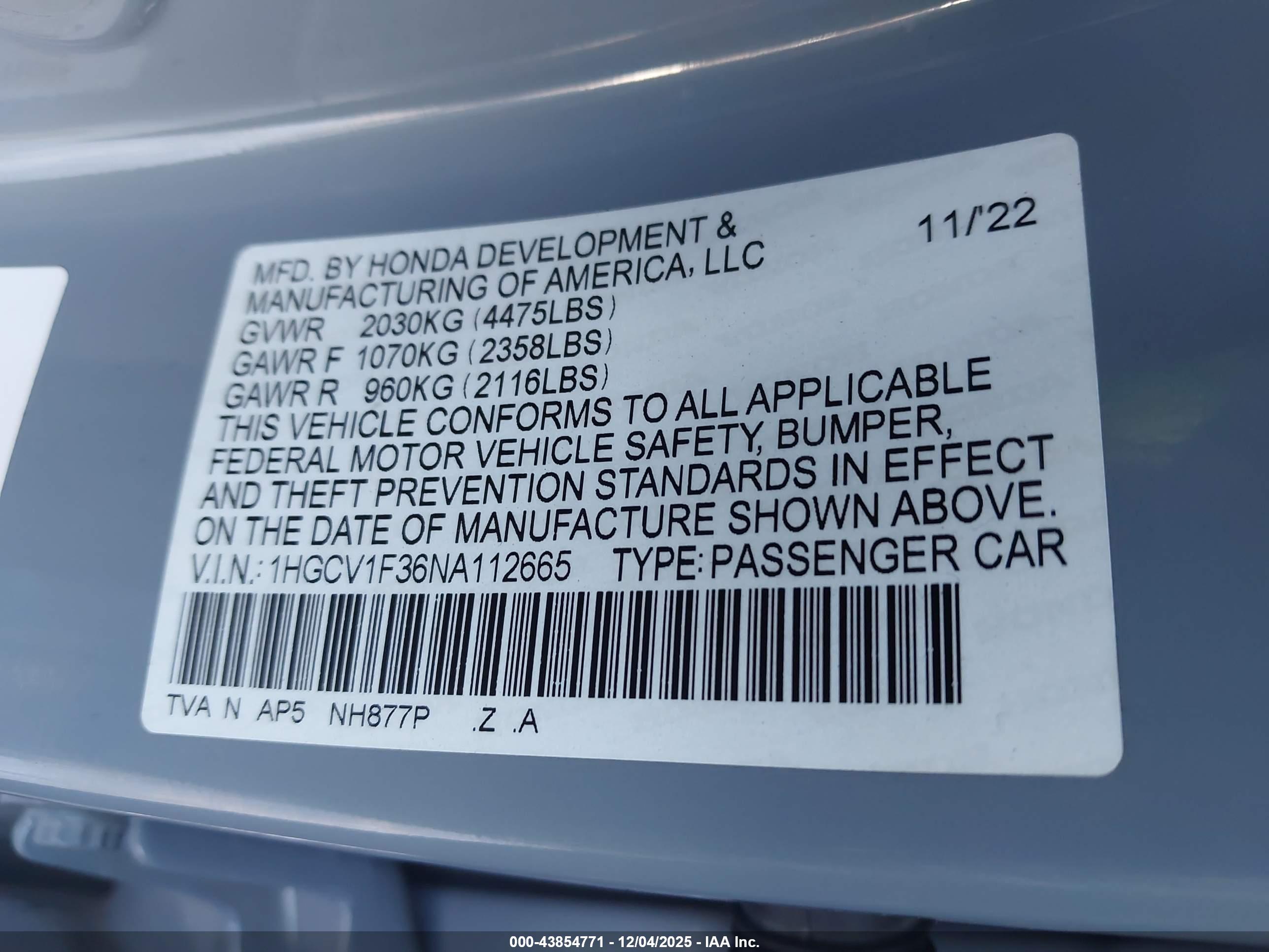 HONDA ACCORD image 9