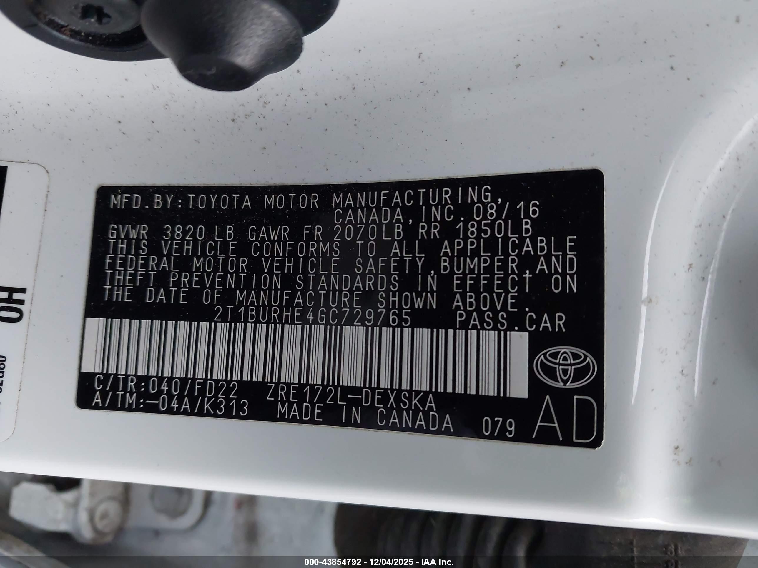TOYOTA COROLLA image 9