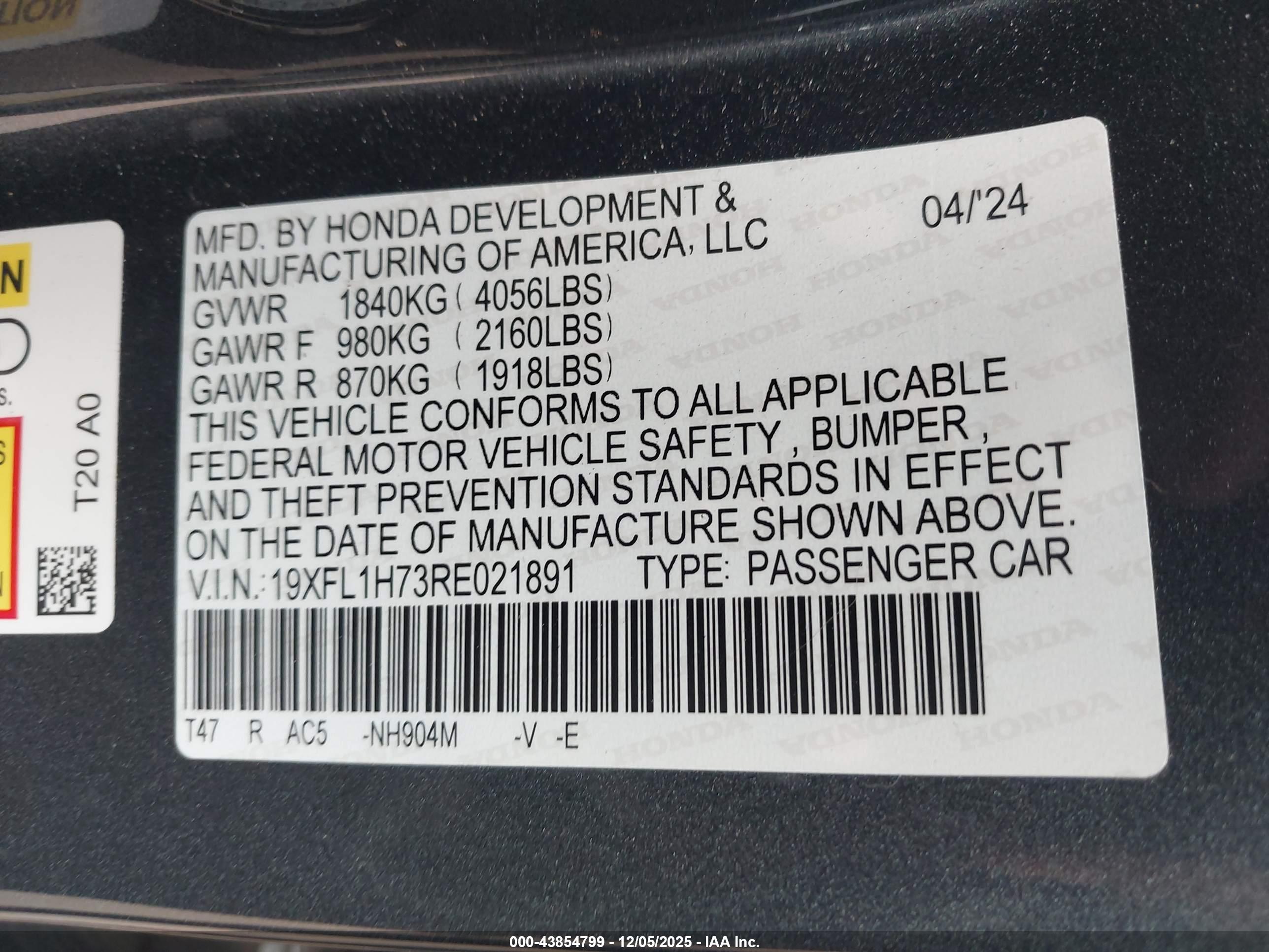 HONDA CIVIC image 9