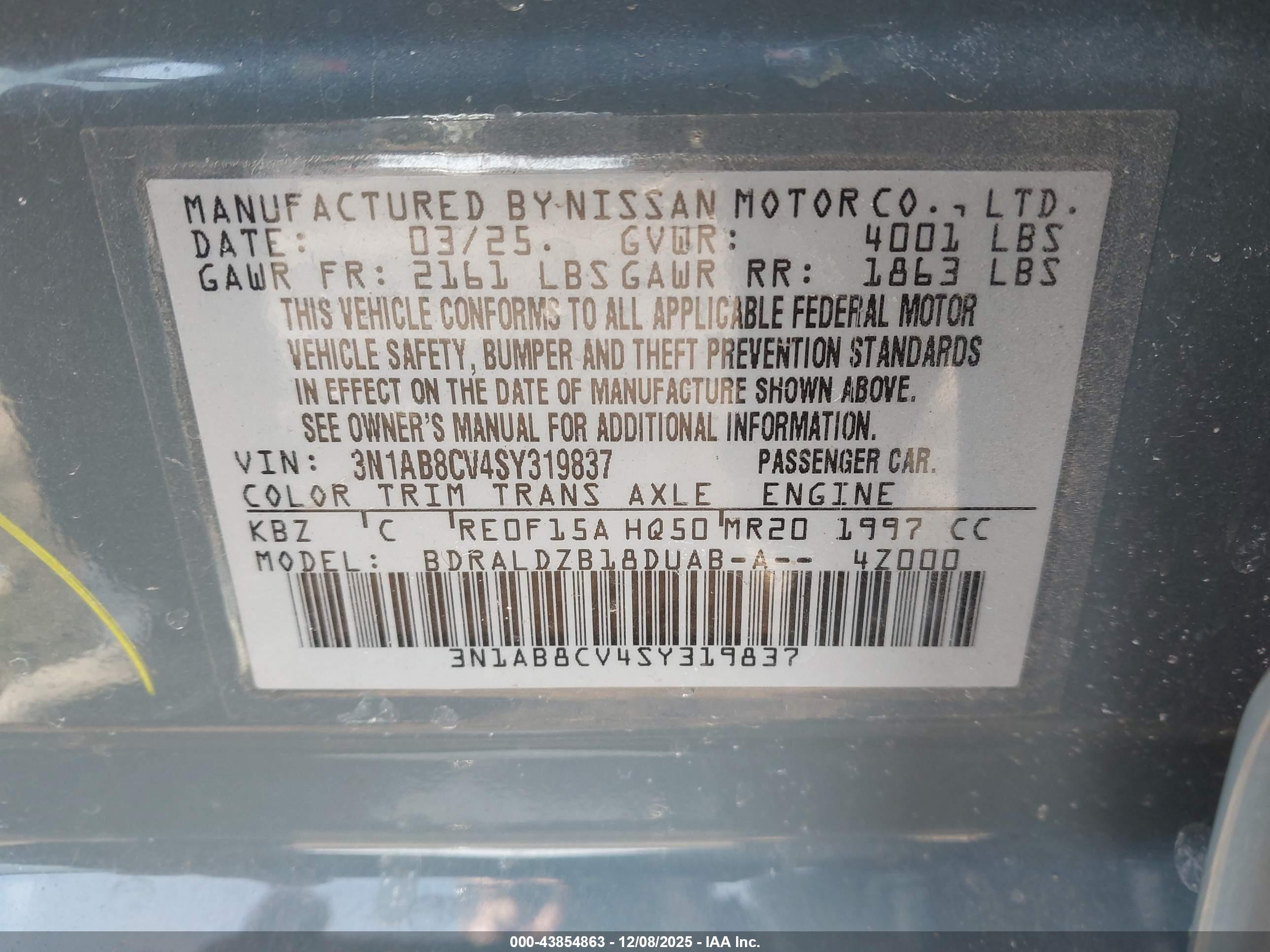NISSAN SENTRA image 9