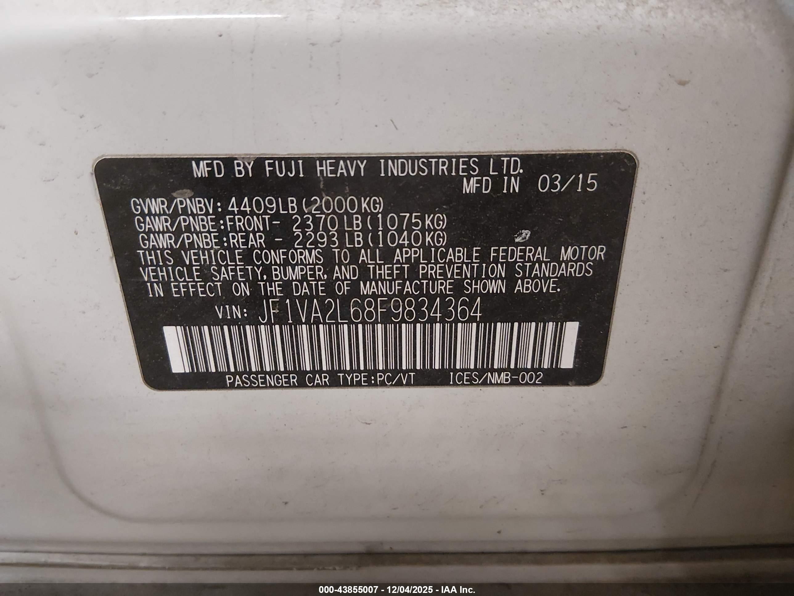 SUBARU WRX image 9