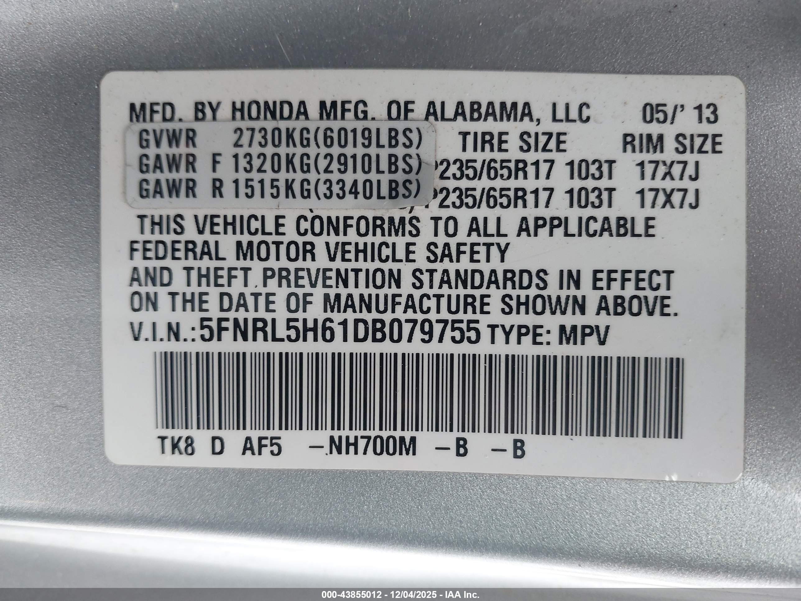 HONDA ODYSSEY image 9