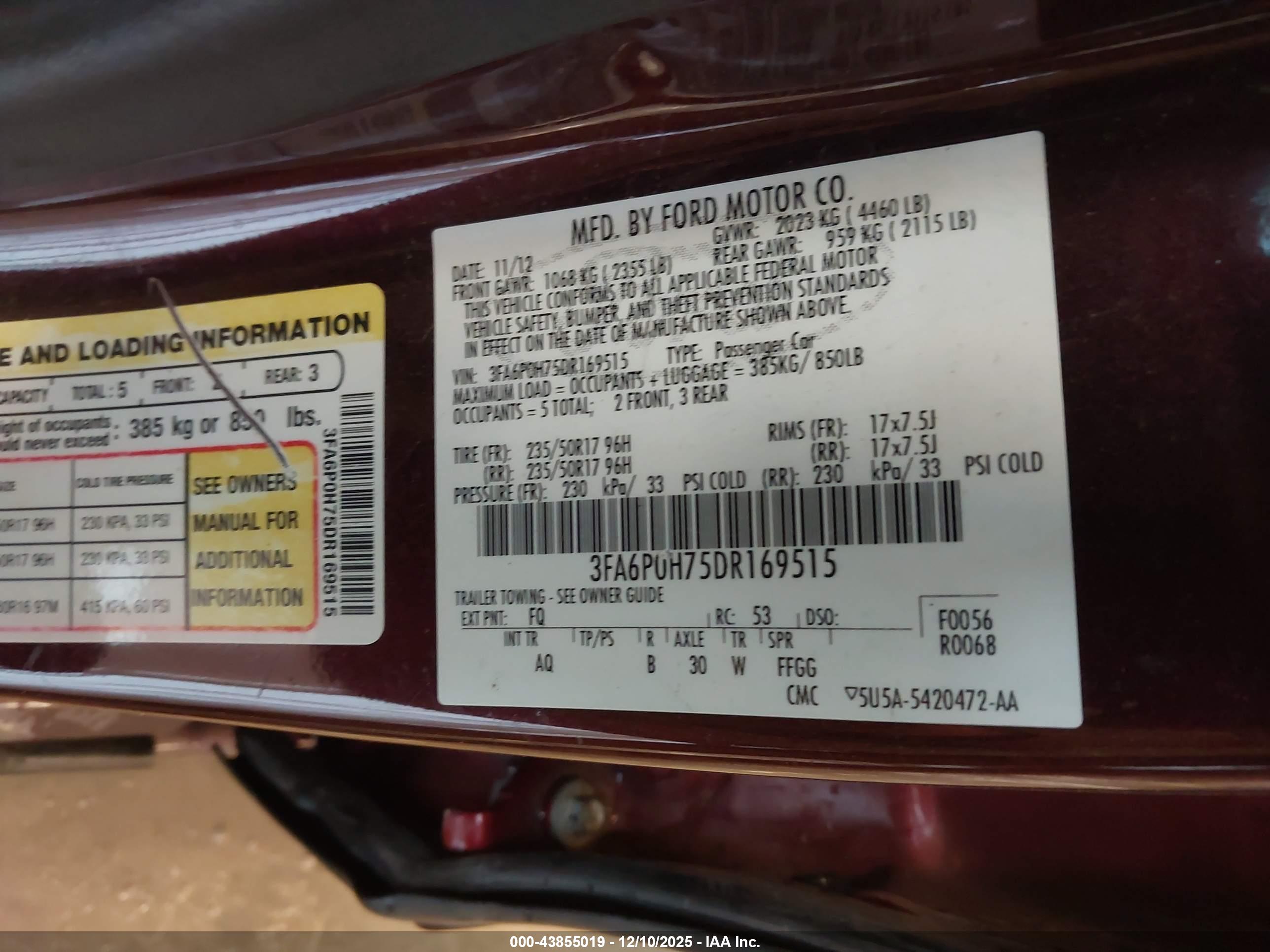 FORD FUSION image 9