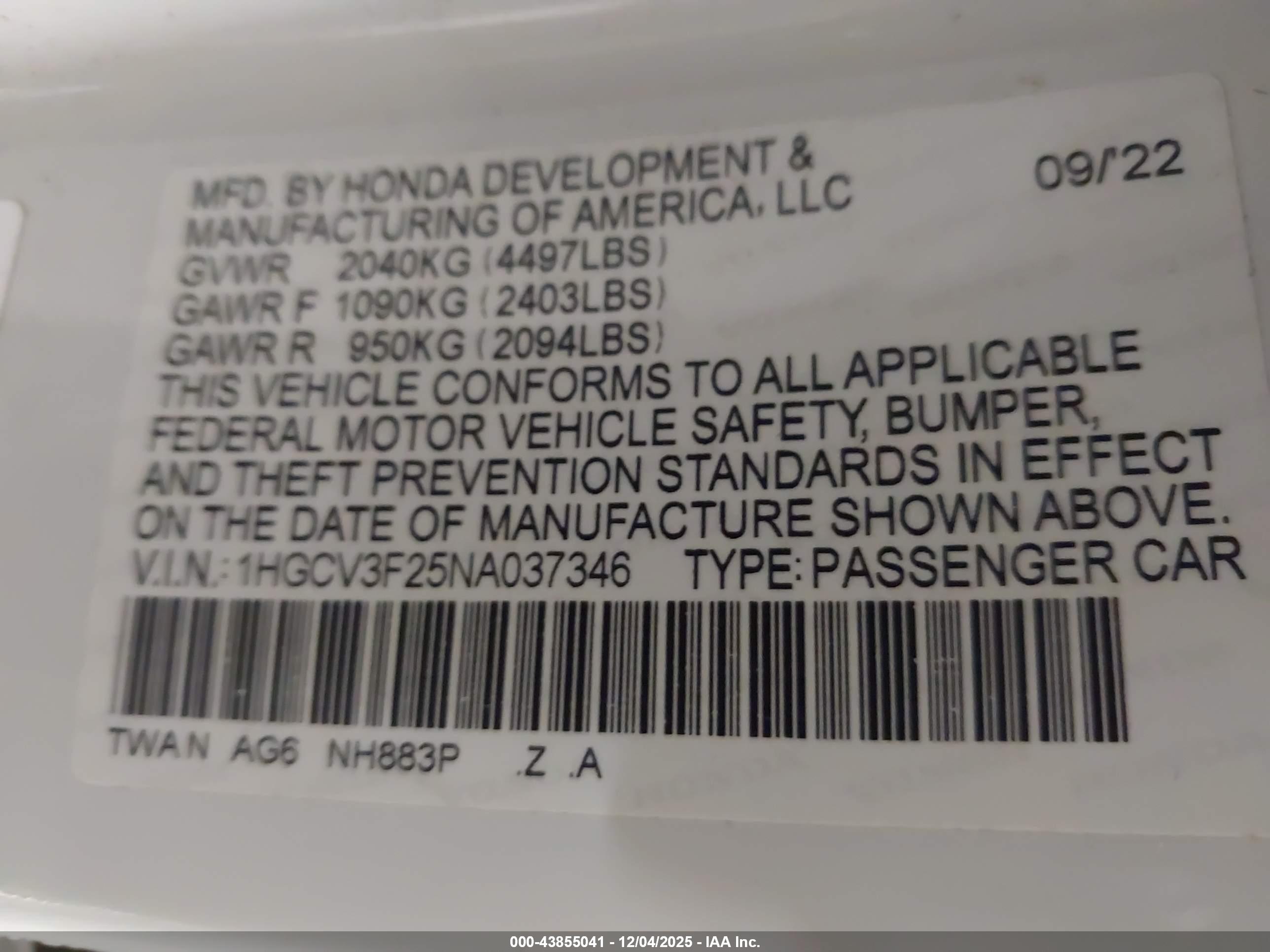 HONDA ACCORD image 9