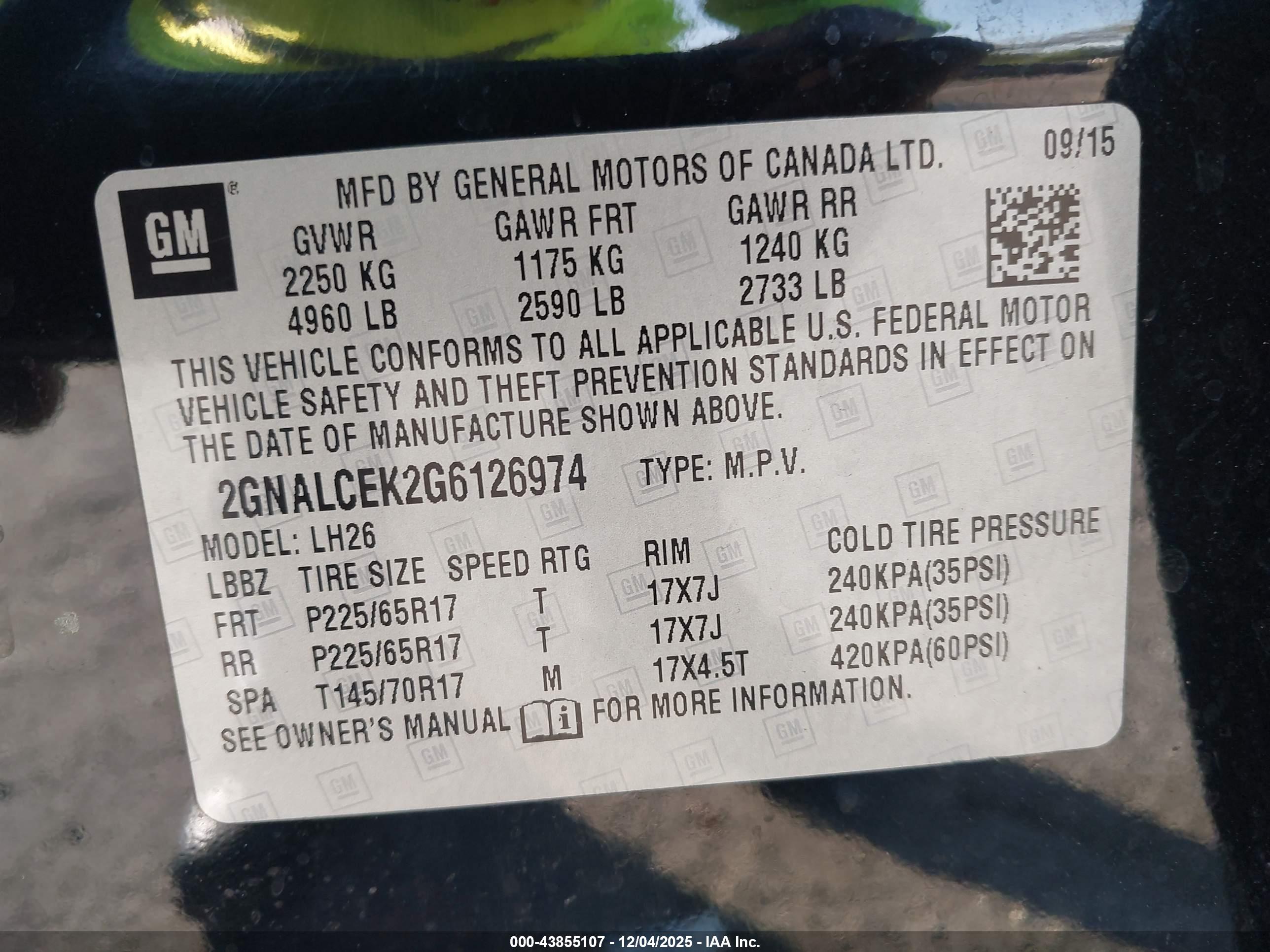 CHEVROLET EQUINOX image 9