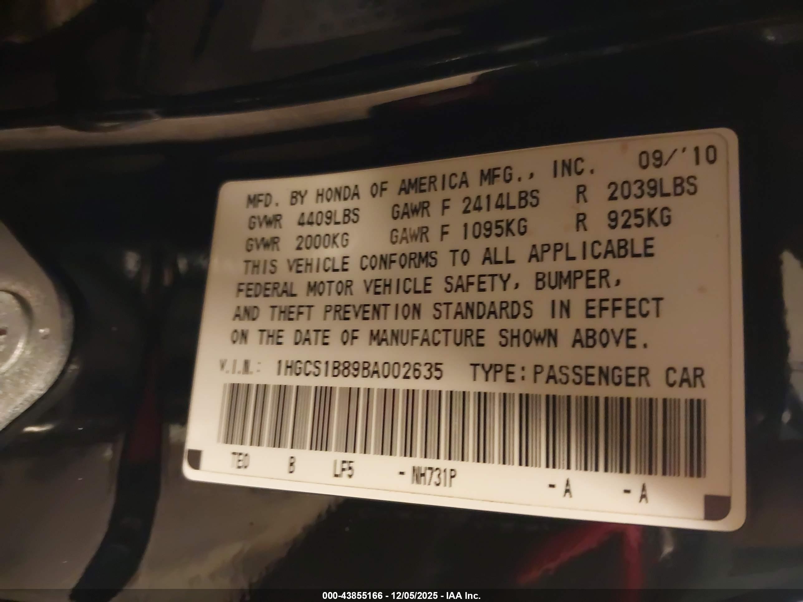 HONDA ACCORD image 9