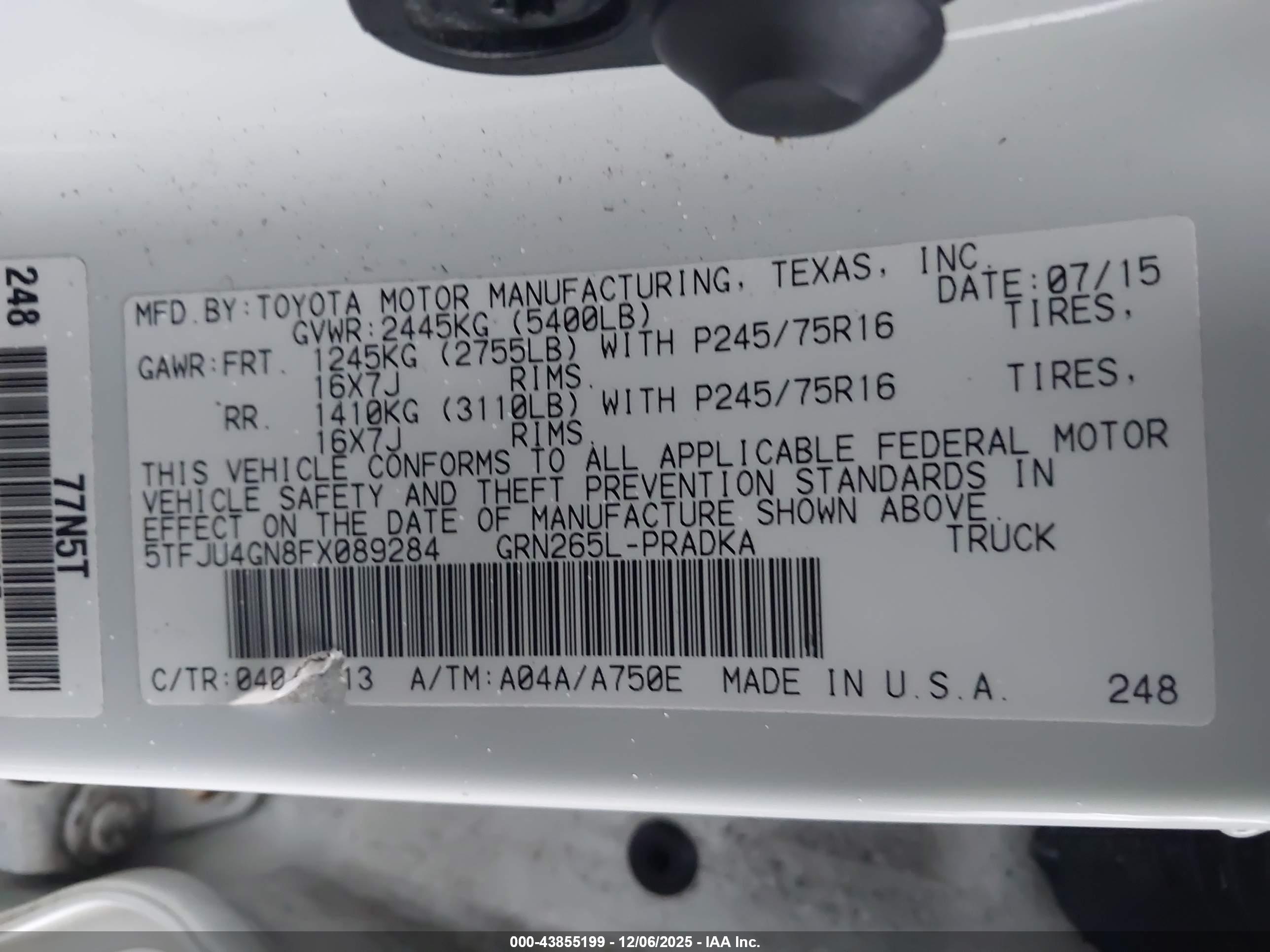 TOYOTA TACOMA image 9