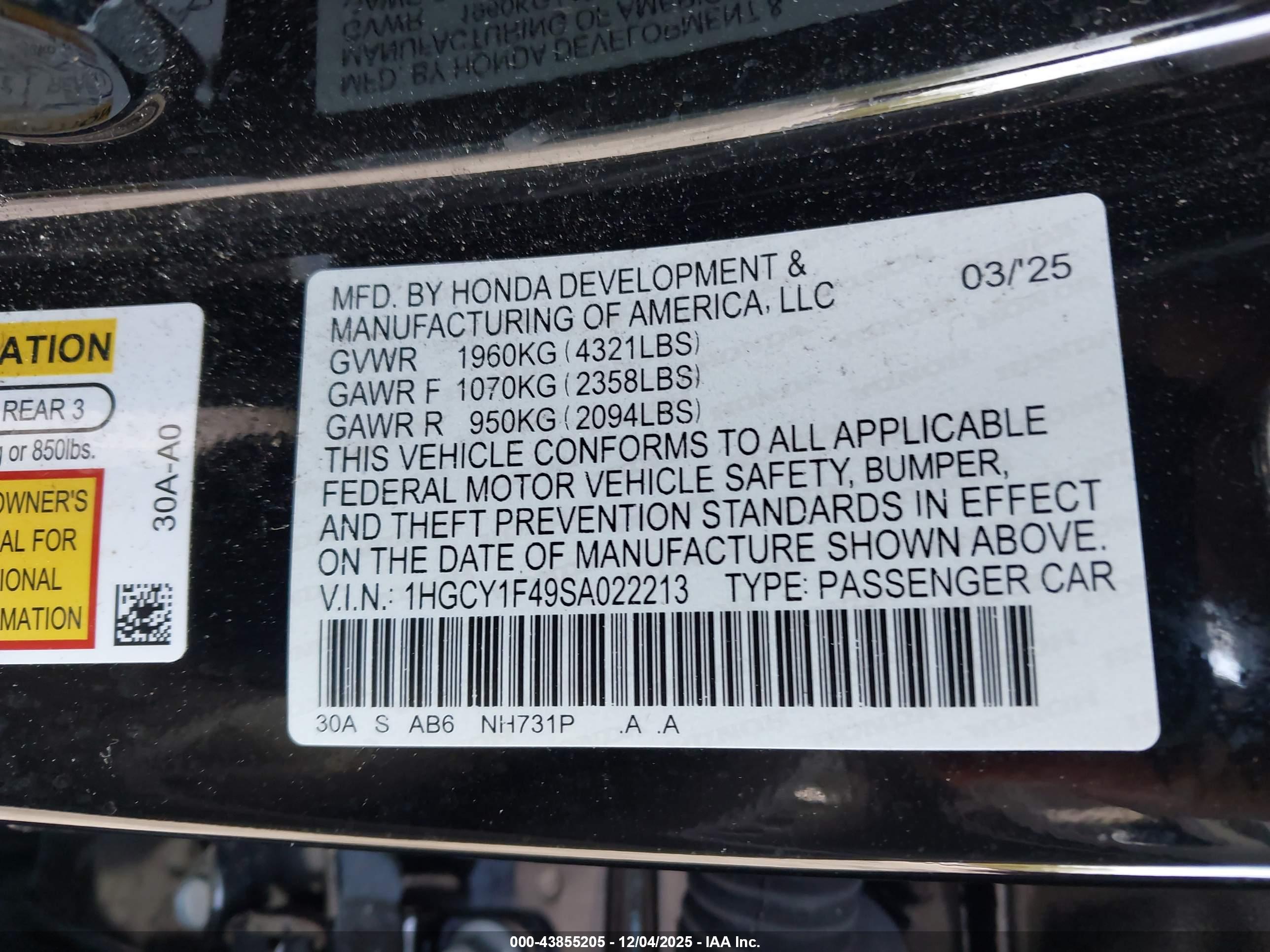 HONDA ACCORD image 9