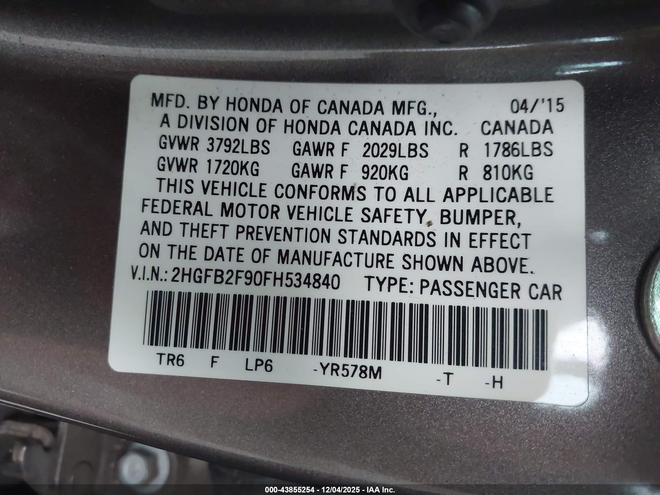 HONDA CIVIC image 9