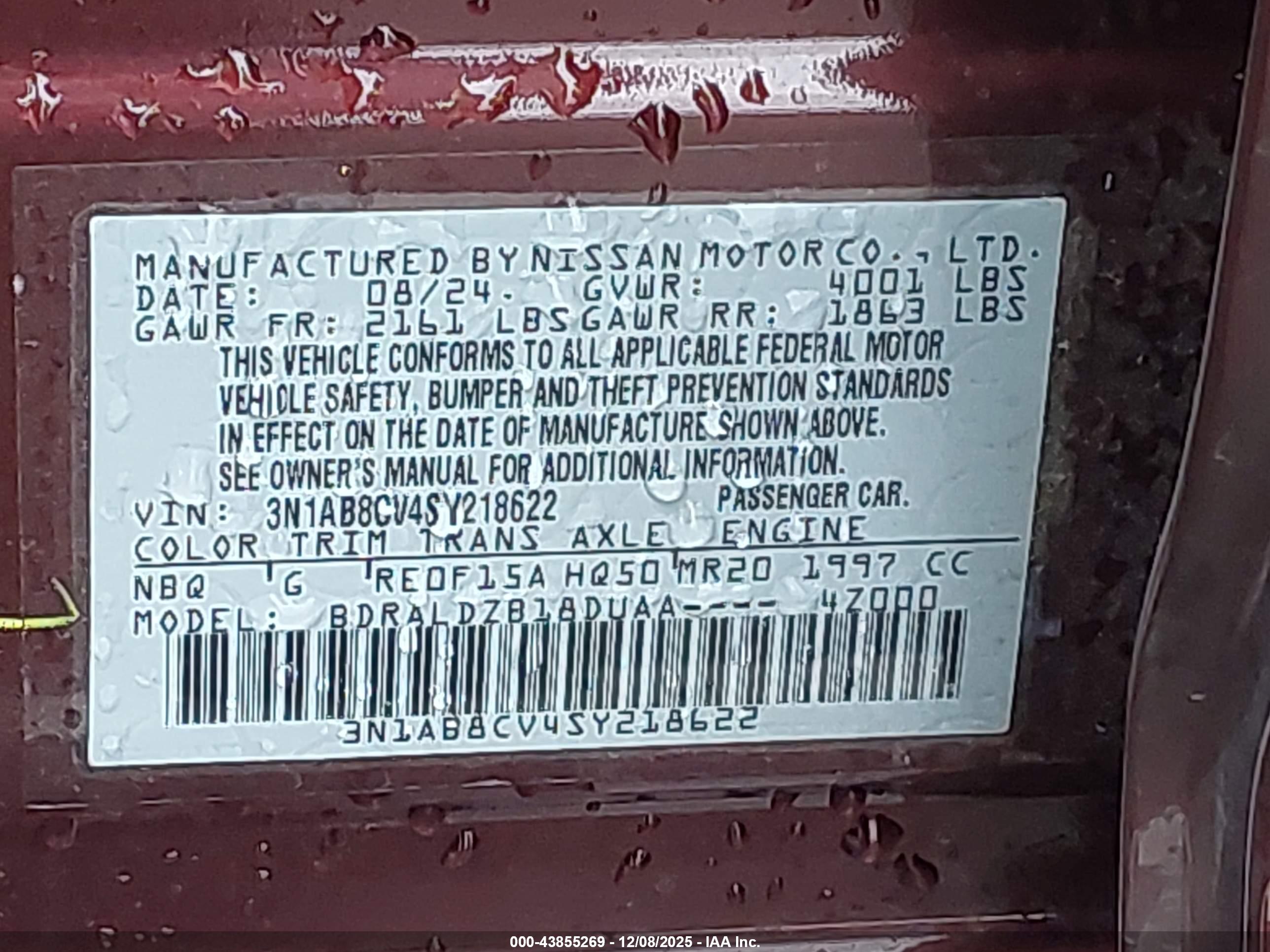 NISSAN SENTRA image 9