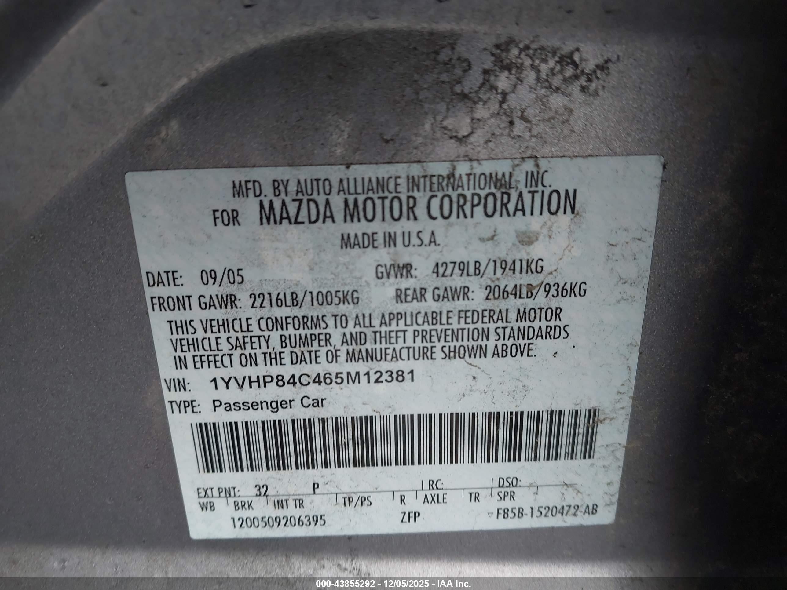 MAZDA MAZDA6 image 9