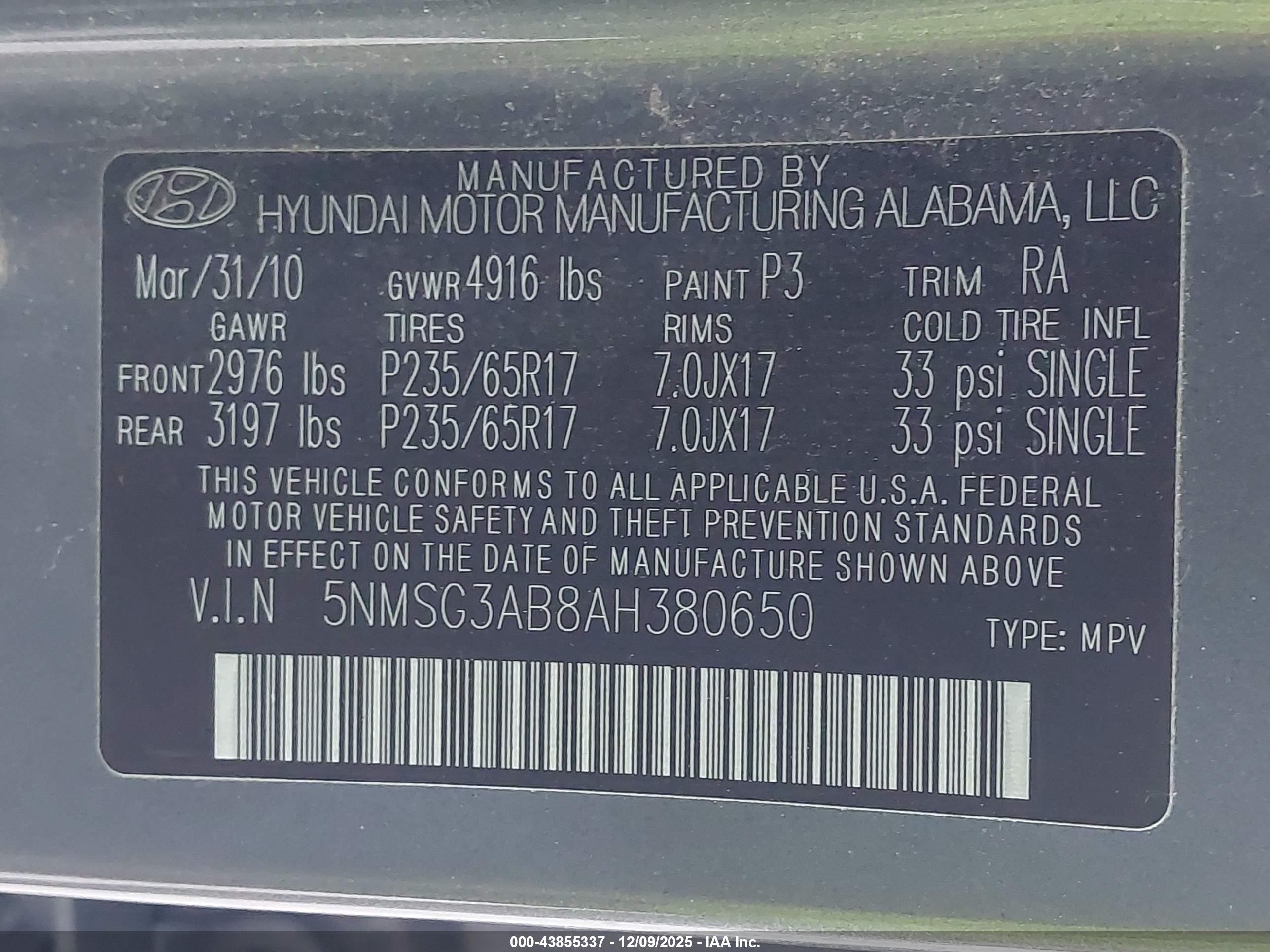 HYUNDAI SANTA image 9