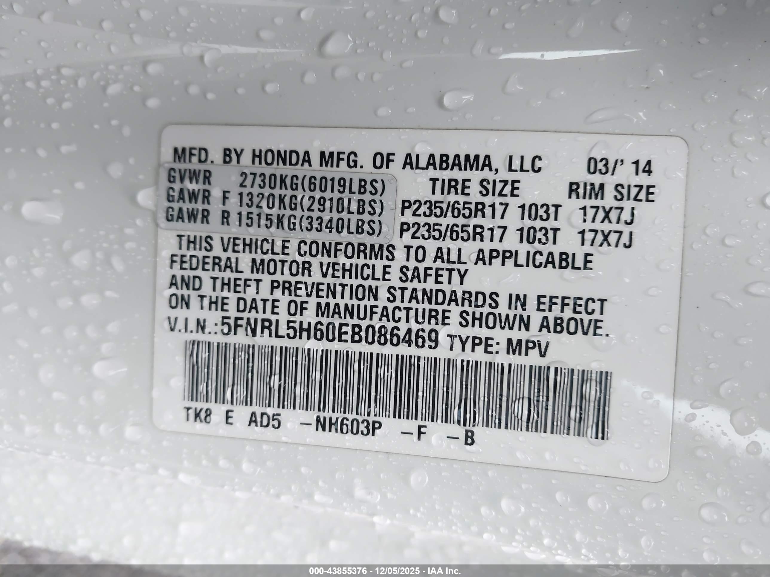 HONDA ODYSSEY image 9