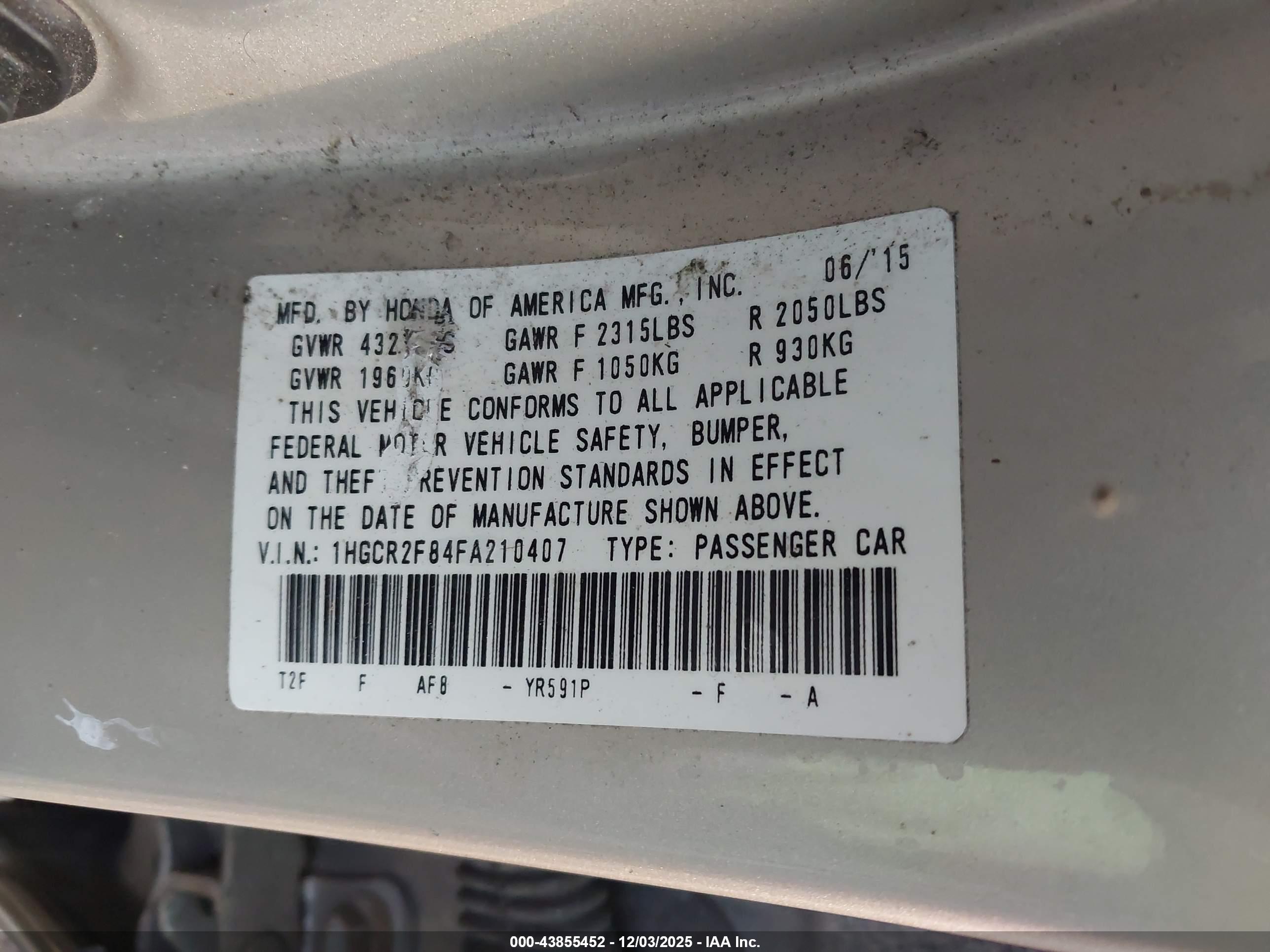 HONDA ACCORD image 9