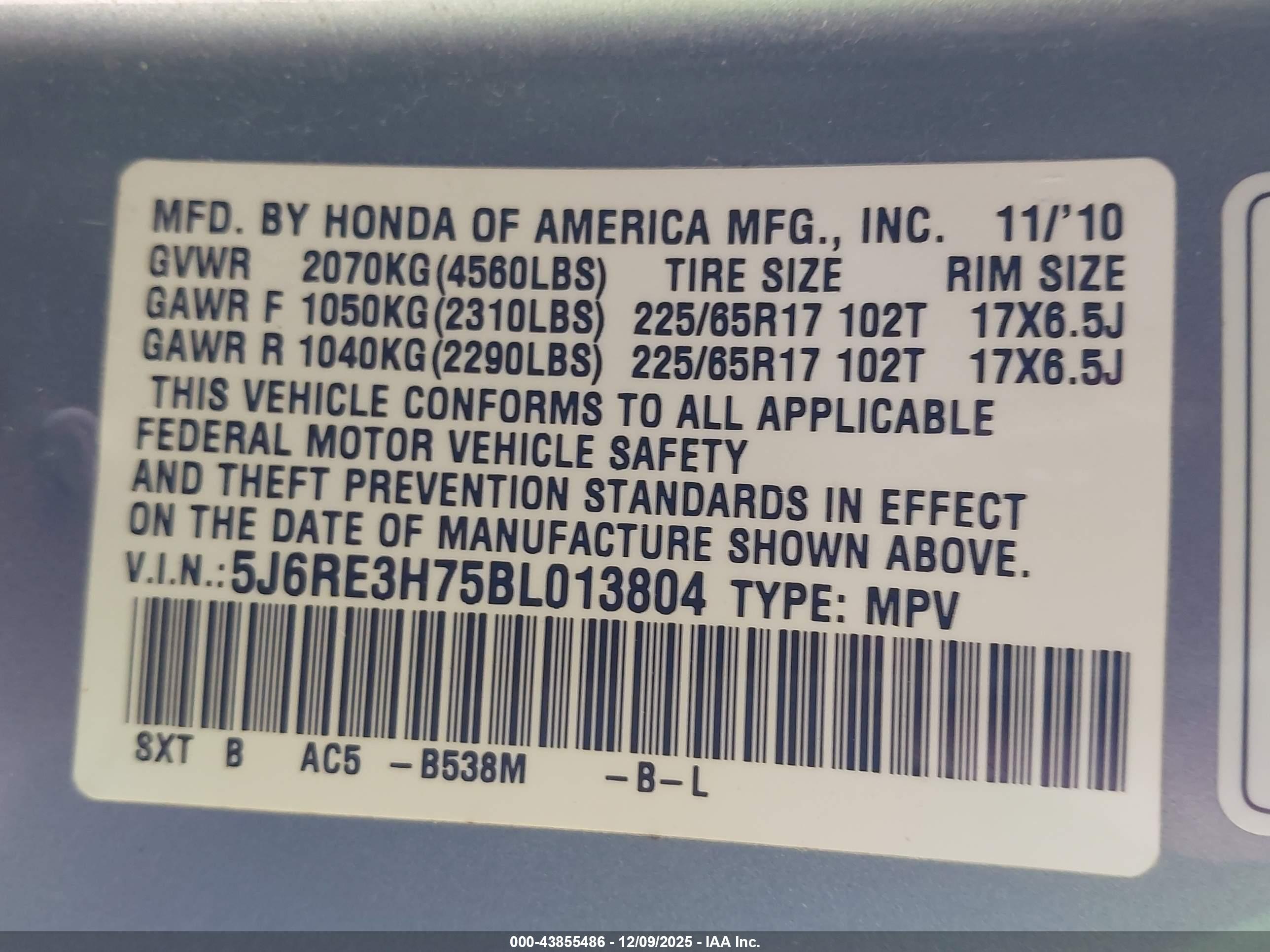 HONDA CR-V image 9