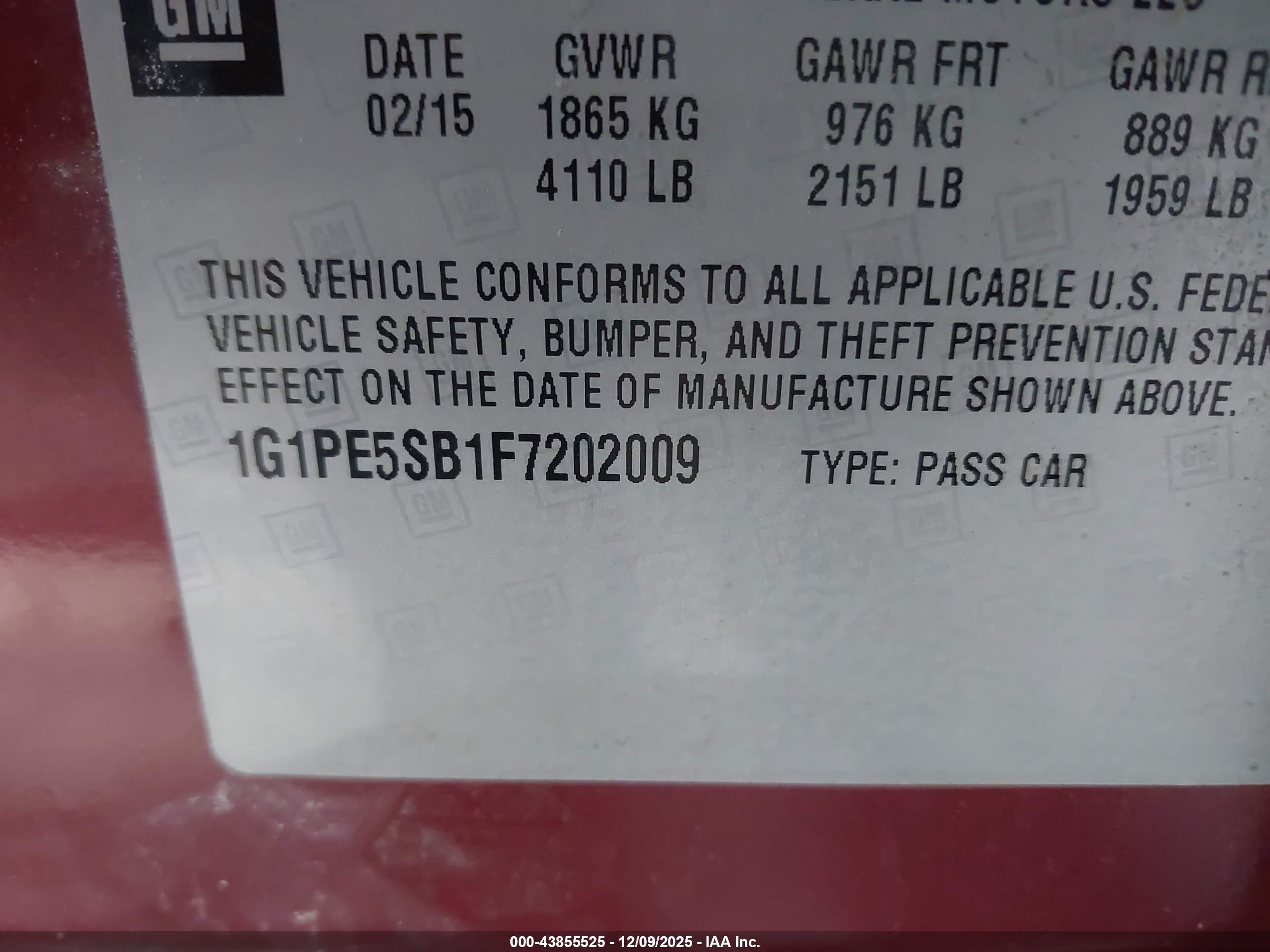 CHEVROLET CRUZE image 9