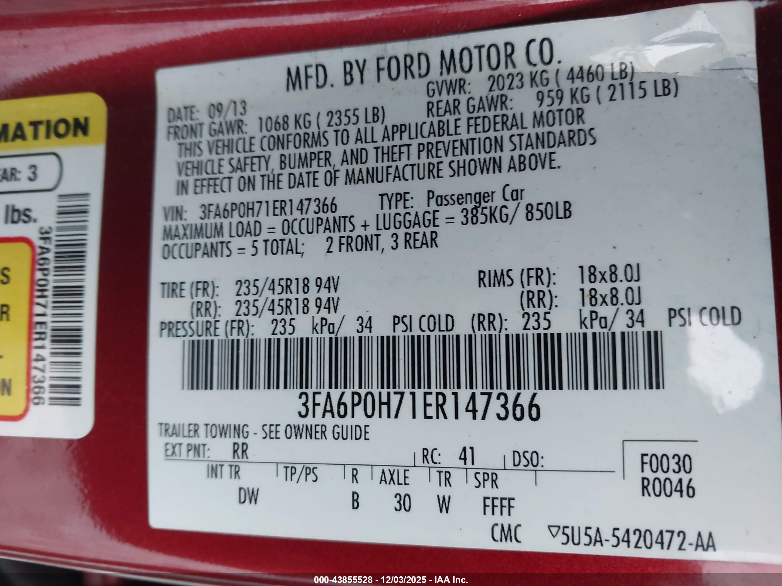FORD FUSION image 9