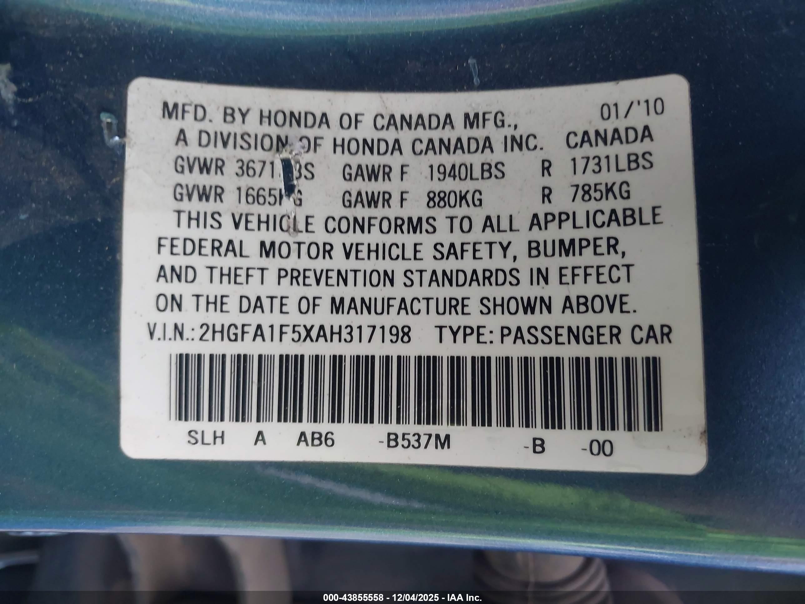 HONDA CIVIC image 9
