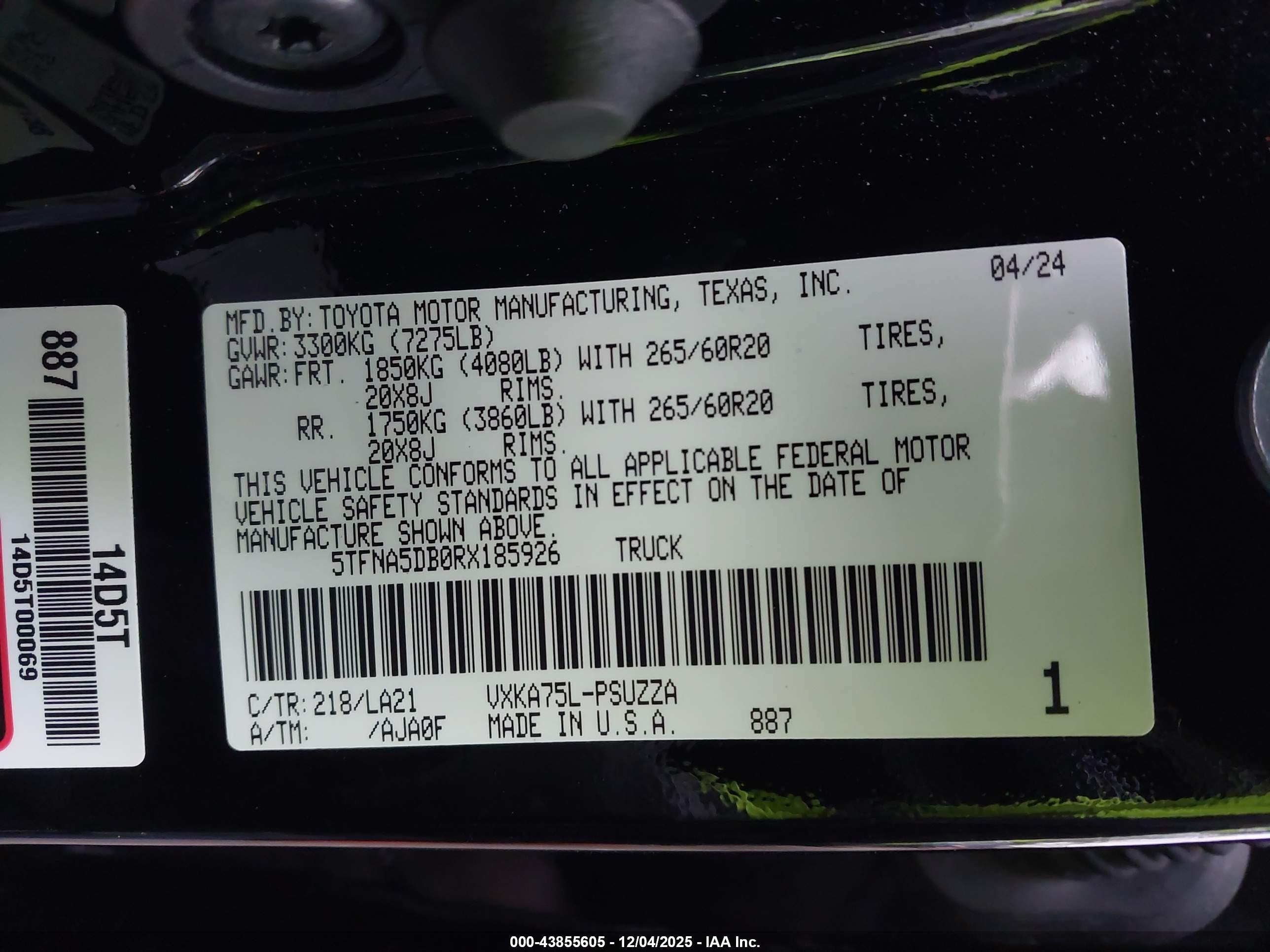 TOYOTA TUNDRA image 9