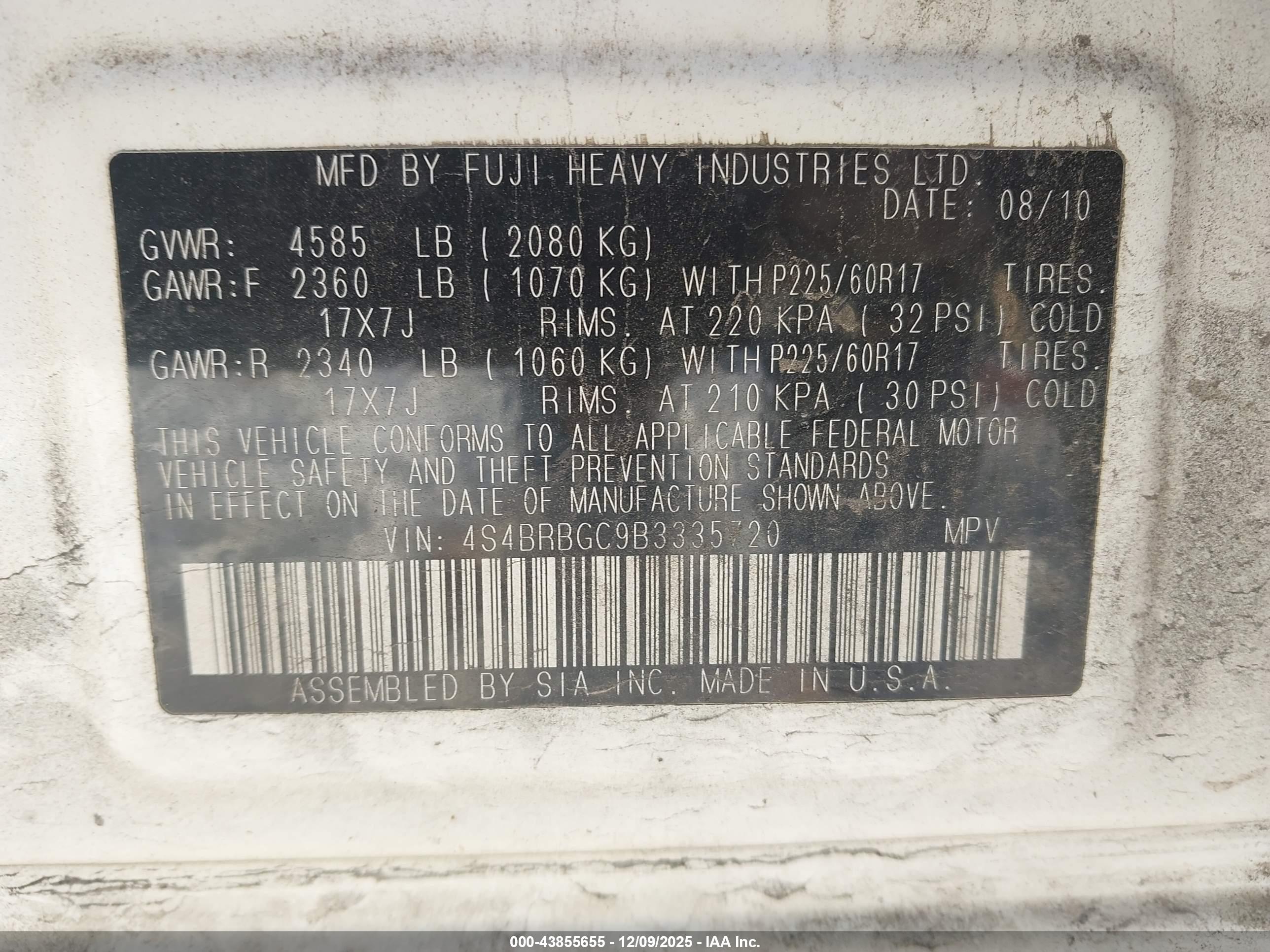 SUBARU OUTBACK image 9