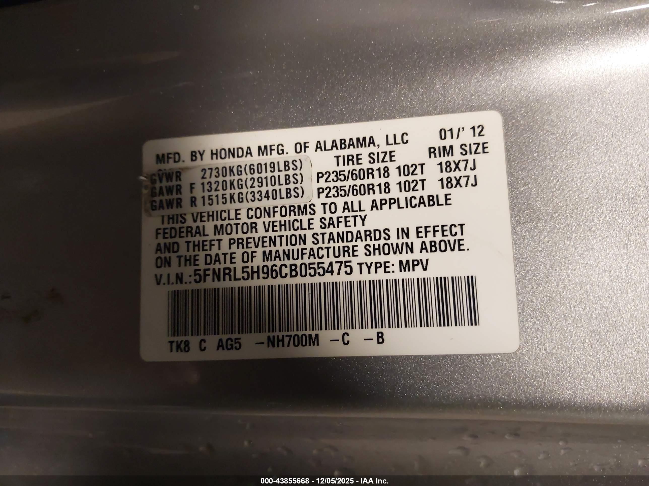 HONDA ODYSSEY image 9