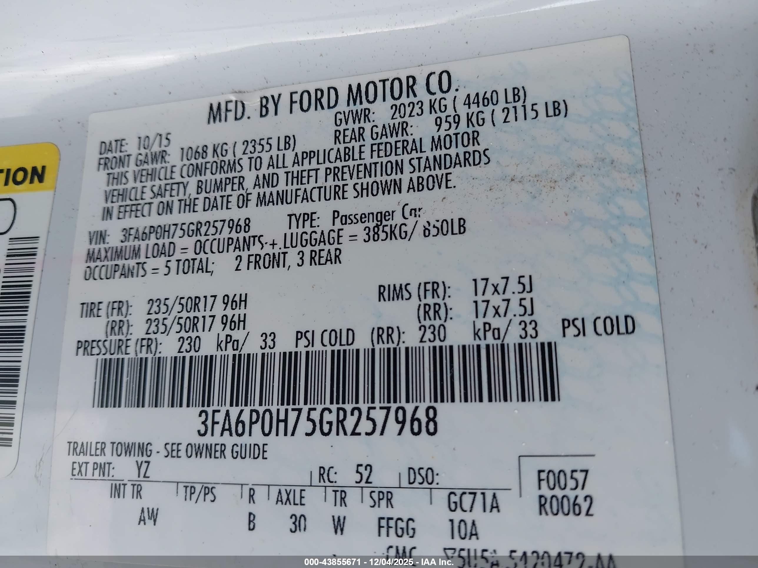 FORD FUSION image 9