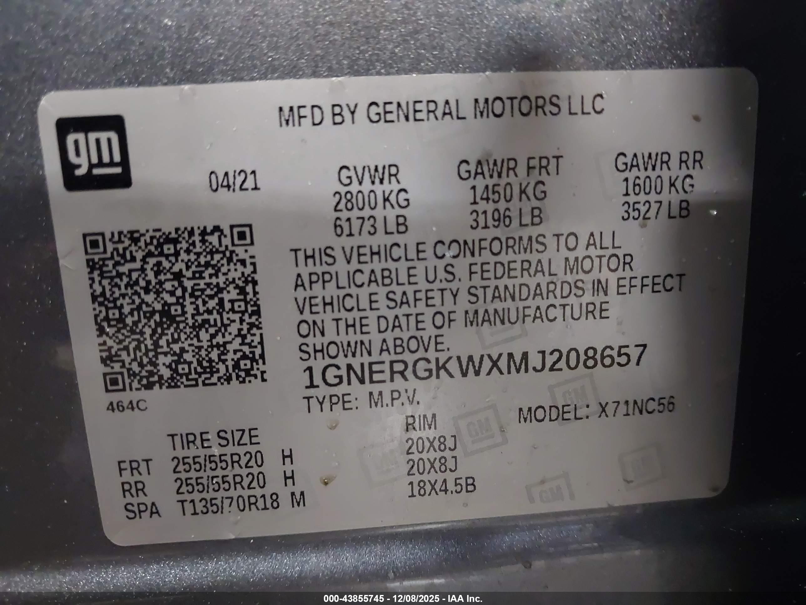 CHEVROLET TRAVERSE image 9