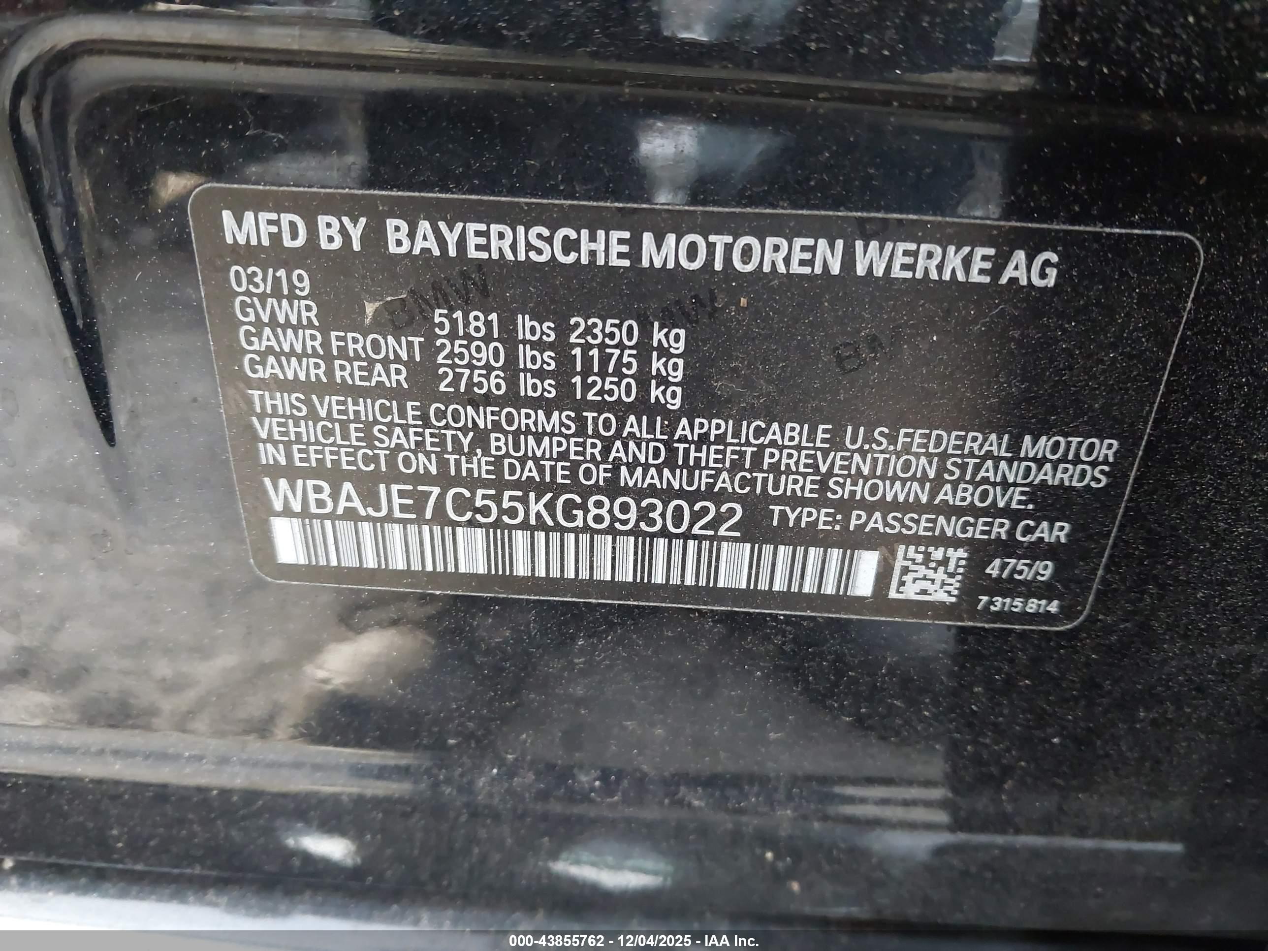 BMW 540I image 9