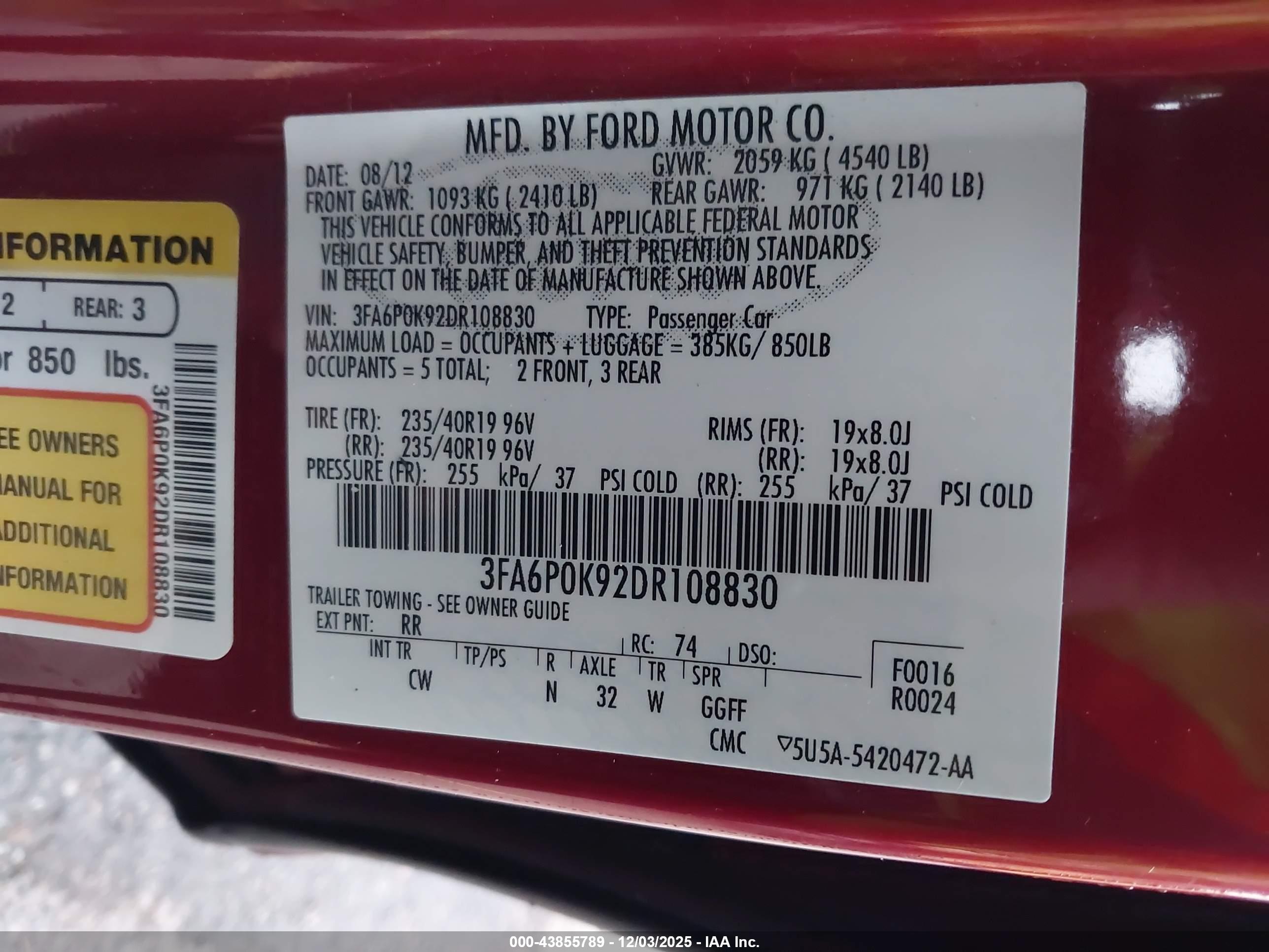 FORD FUSION image 9