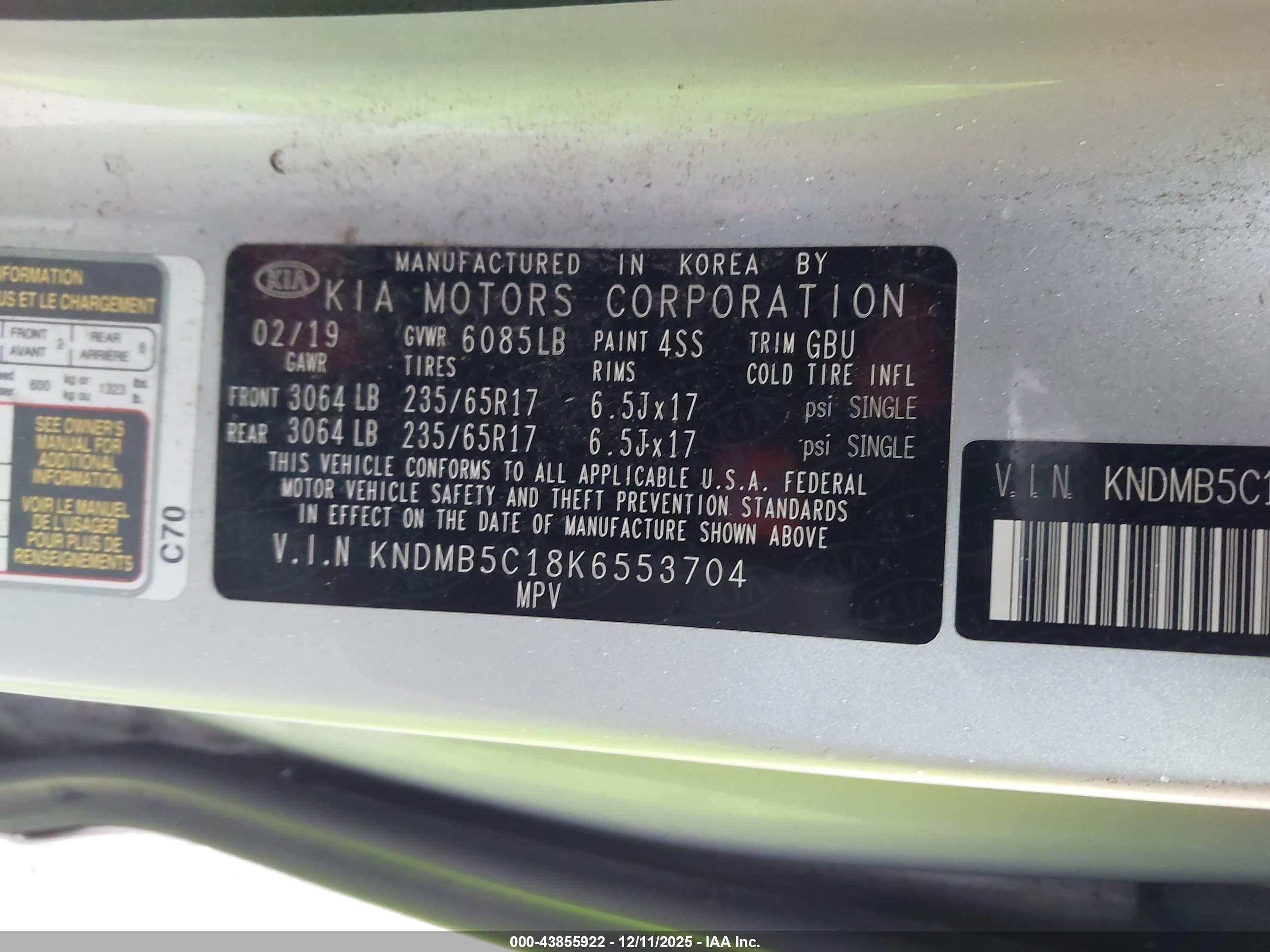 KIA SEDONA image 9