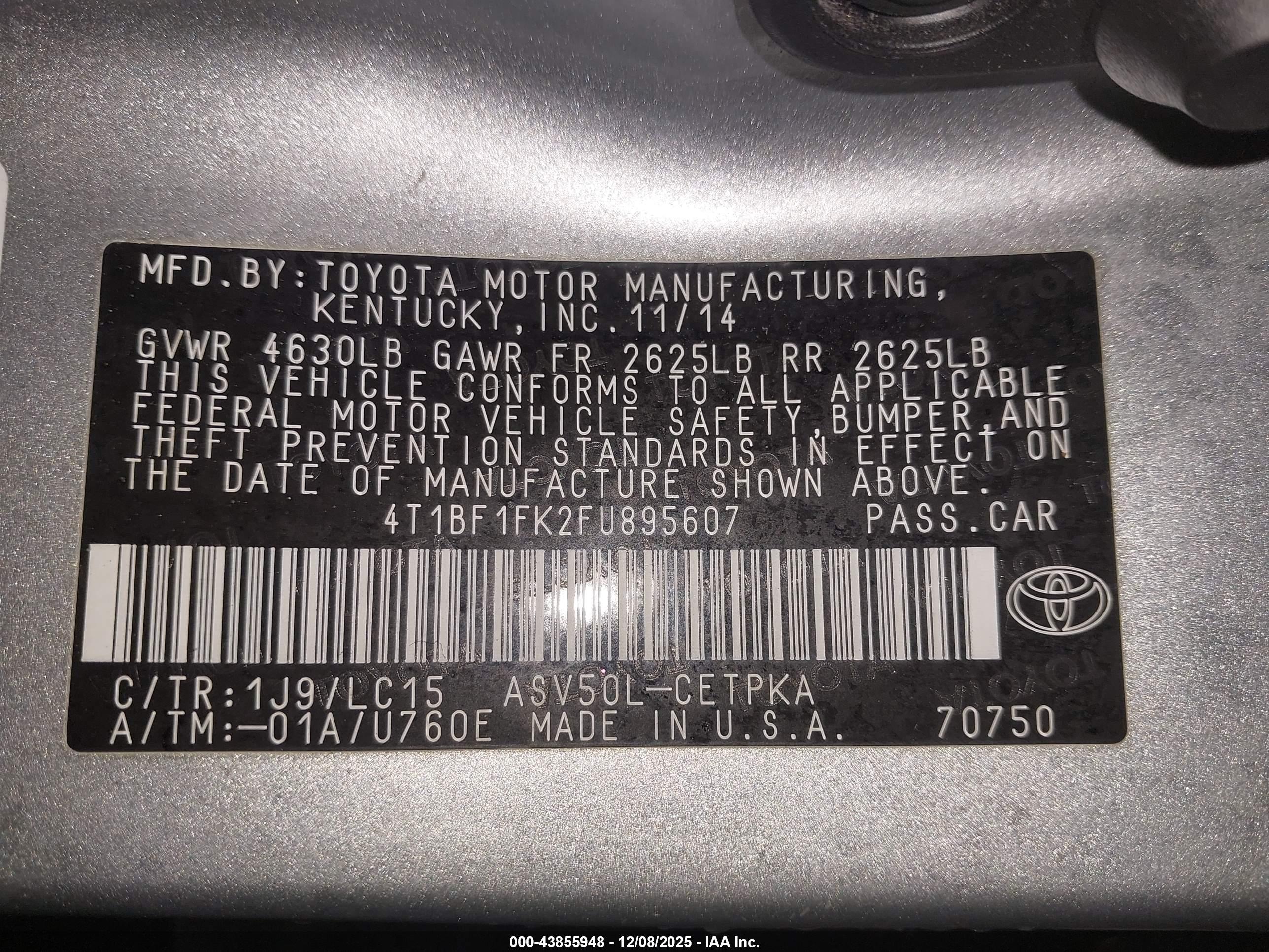 TOYOTA CAMRY image 9