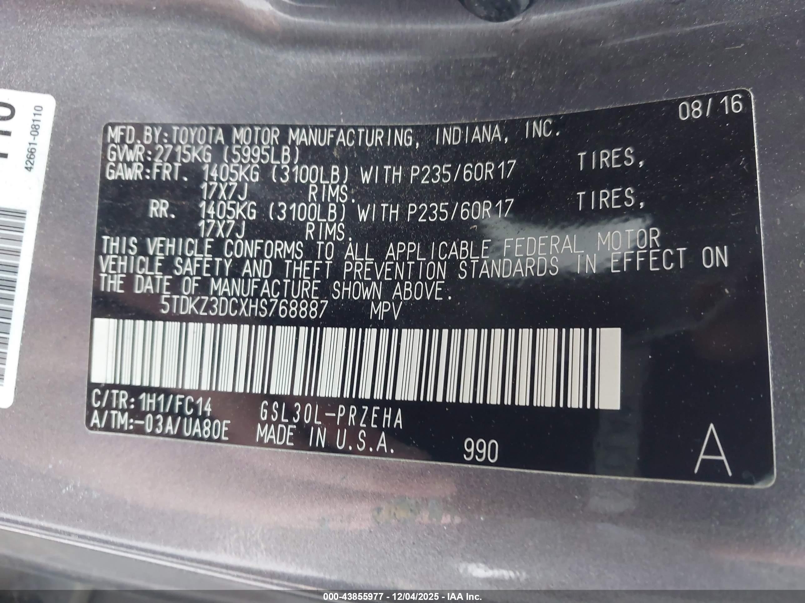 TOYOTA SIENNA image 9