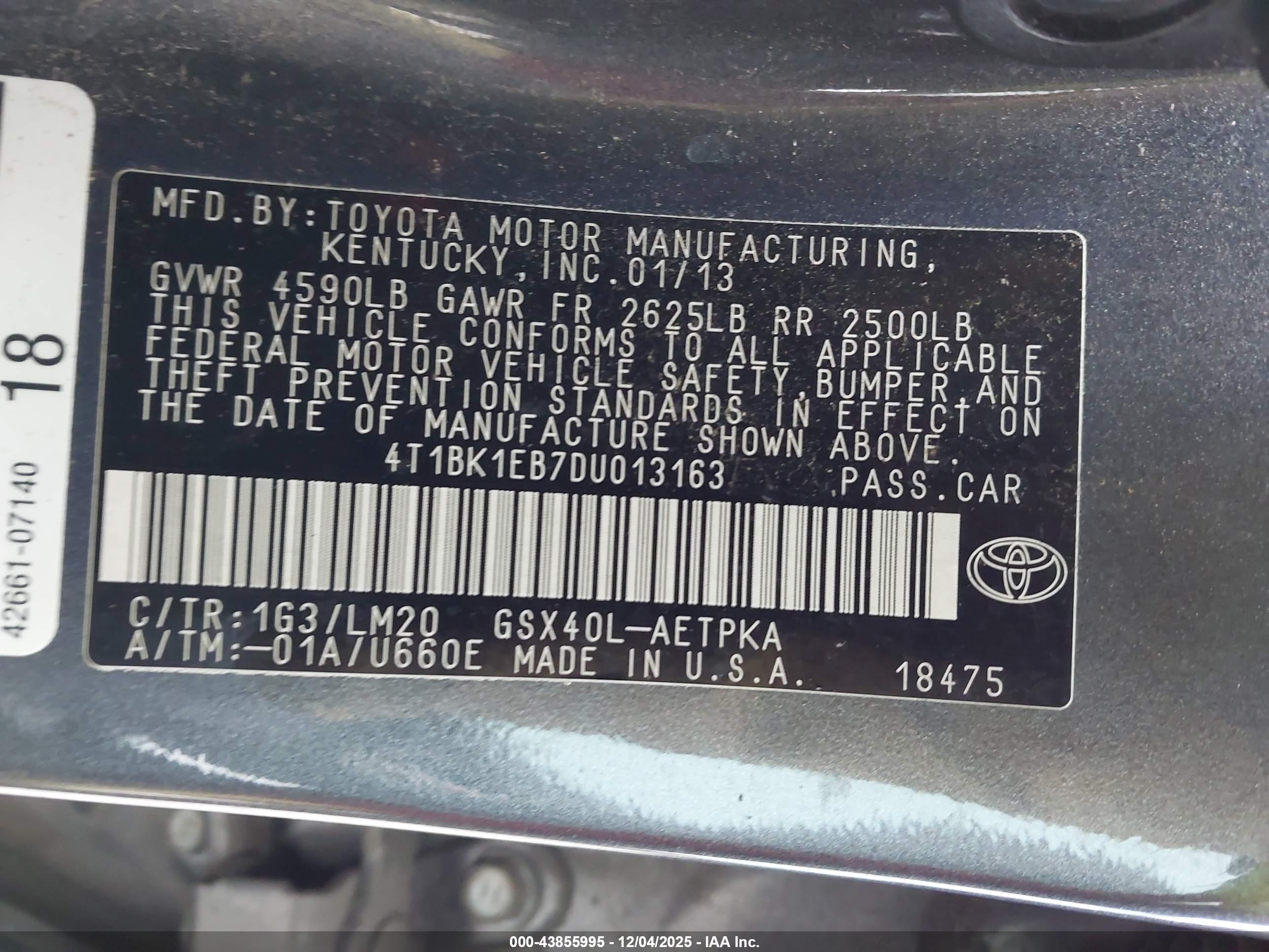 TOYOTA AVALON image 9