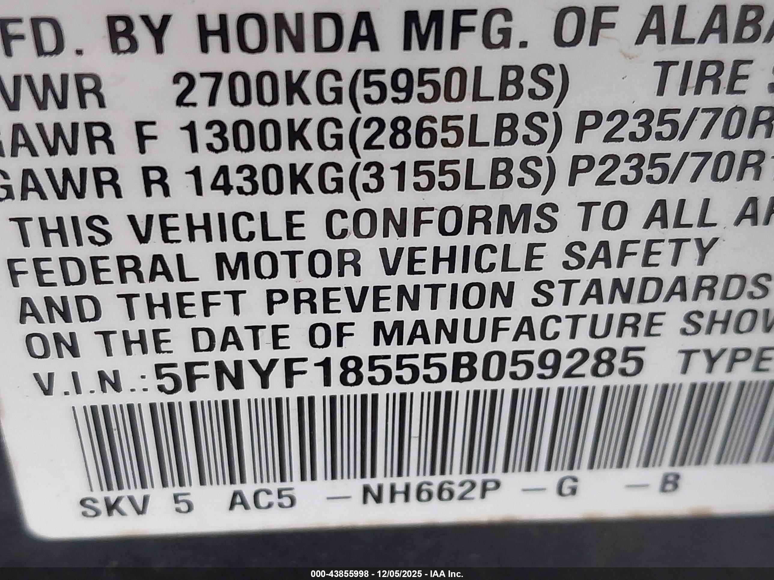 HONDA PILOT image 9
