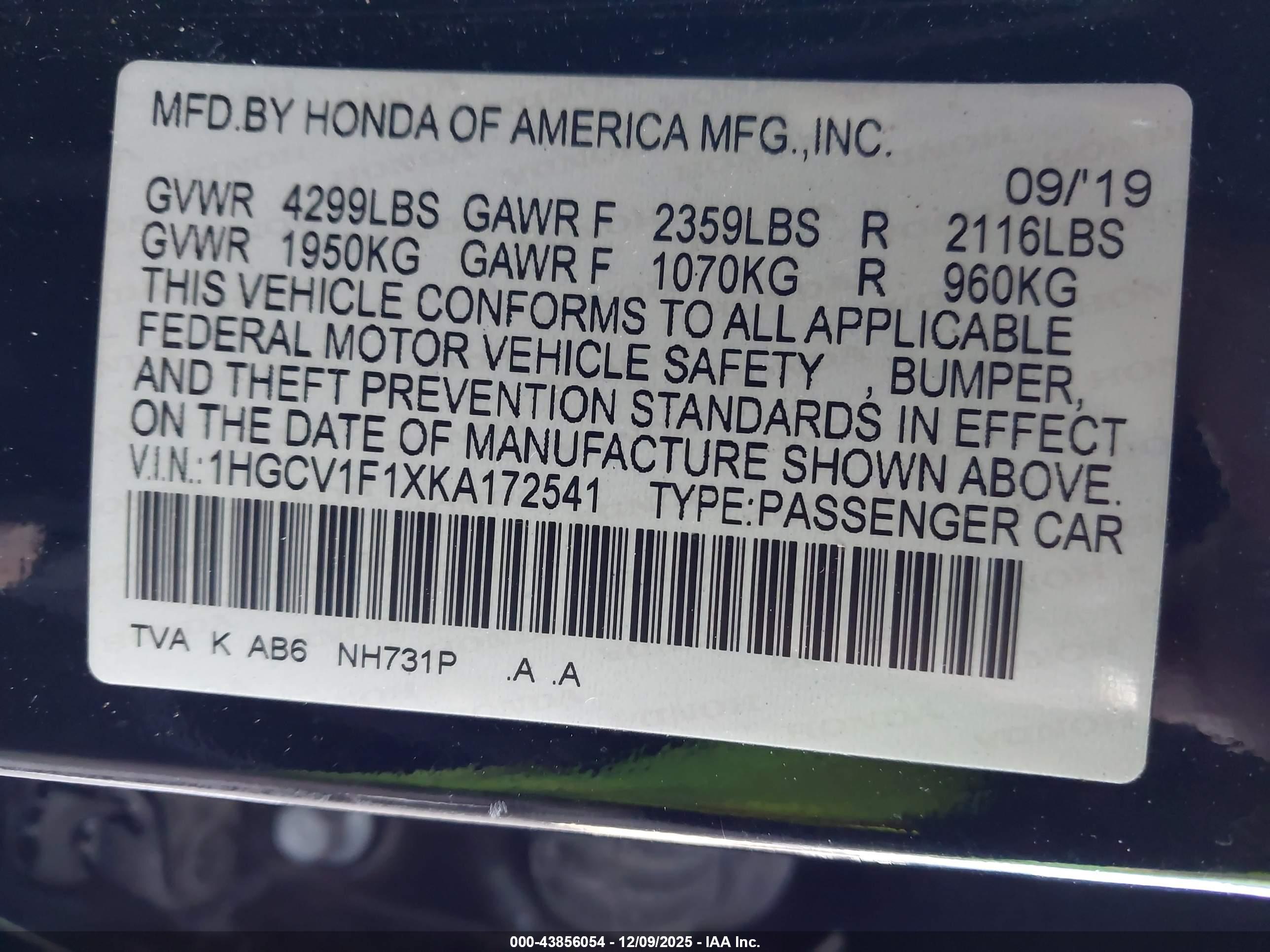 HONDA ACCORD image 9
