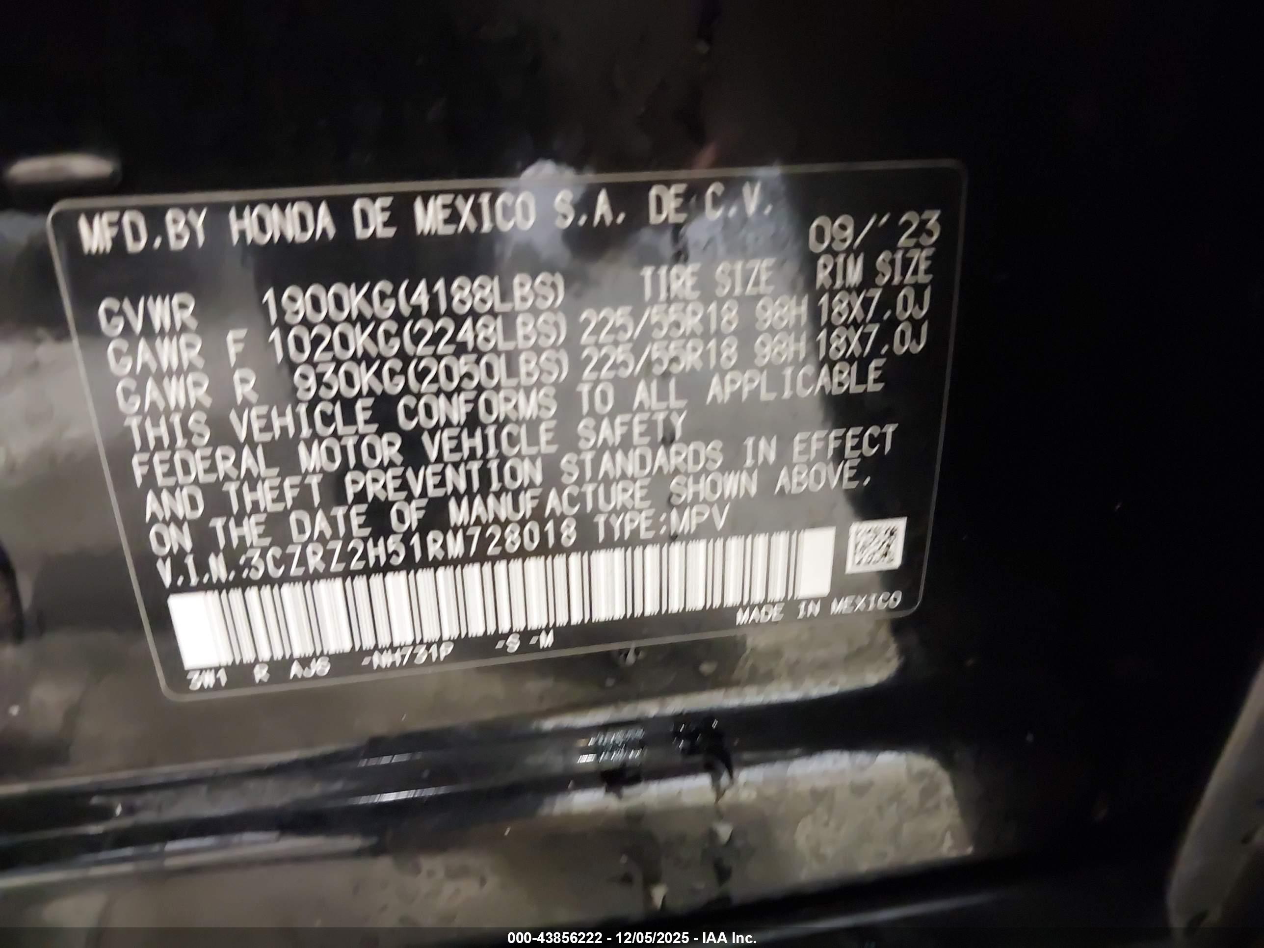 HONDA HR-V image 9