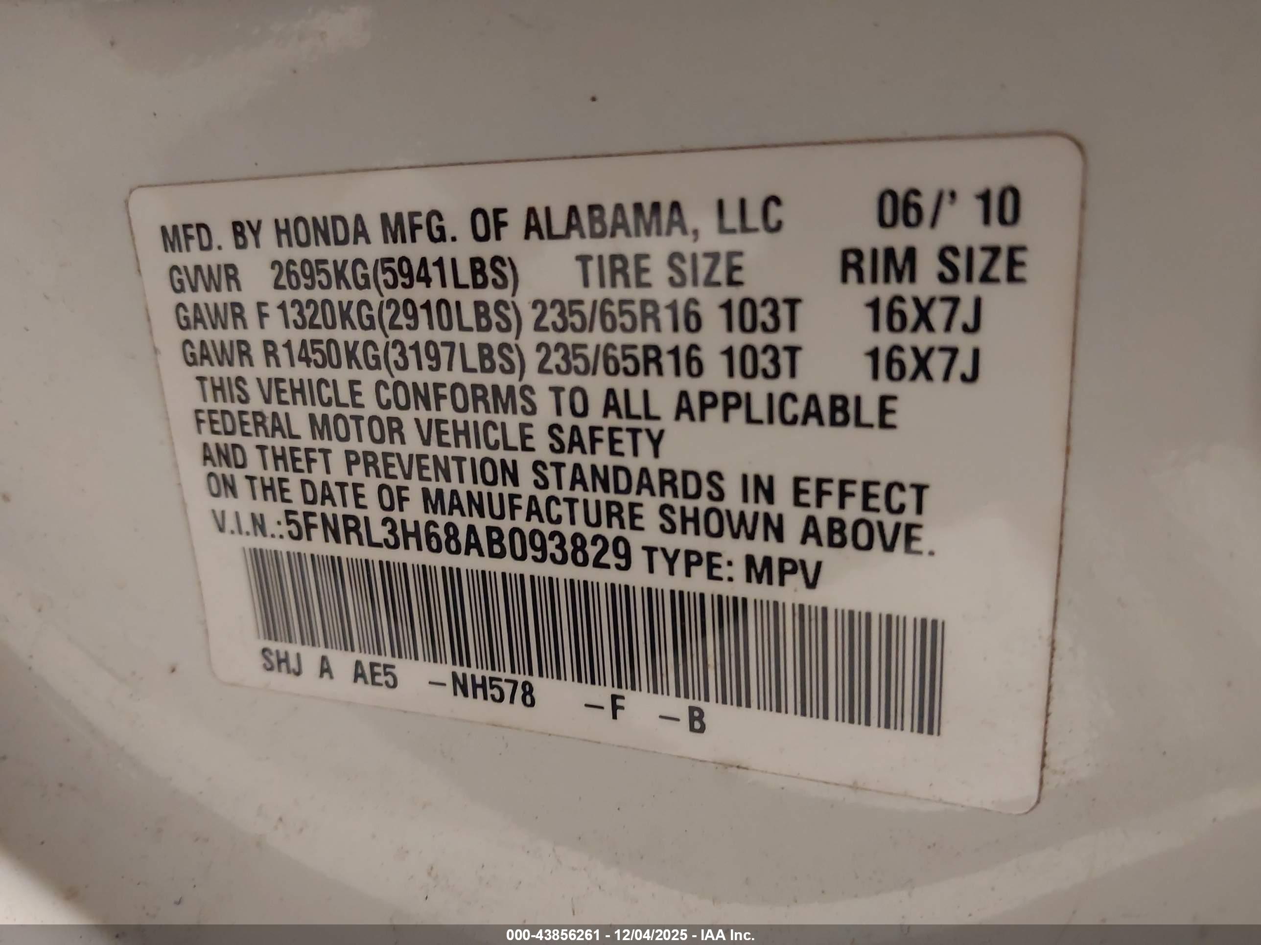 HONDA ODYSSEY image 9