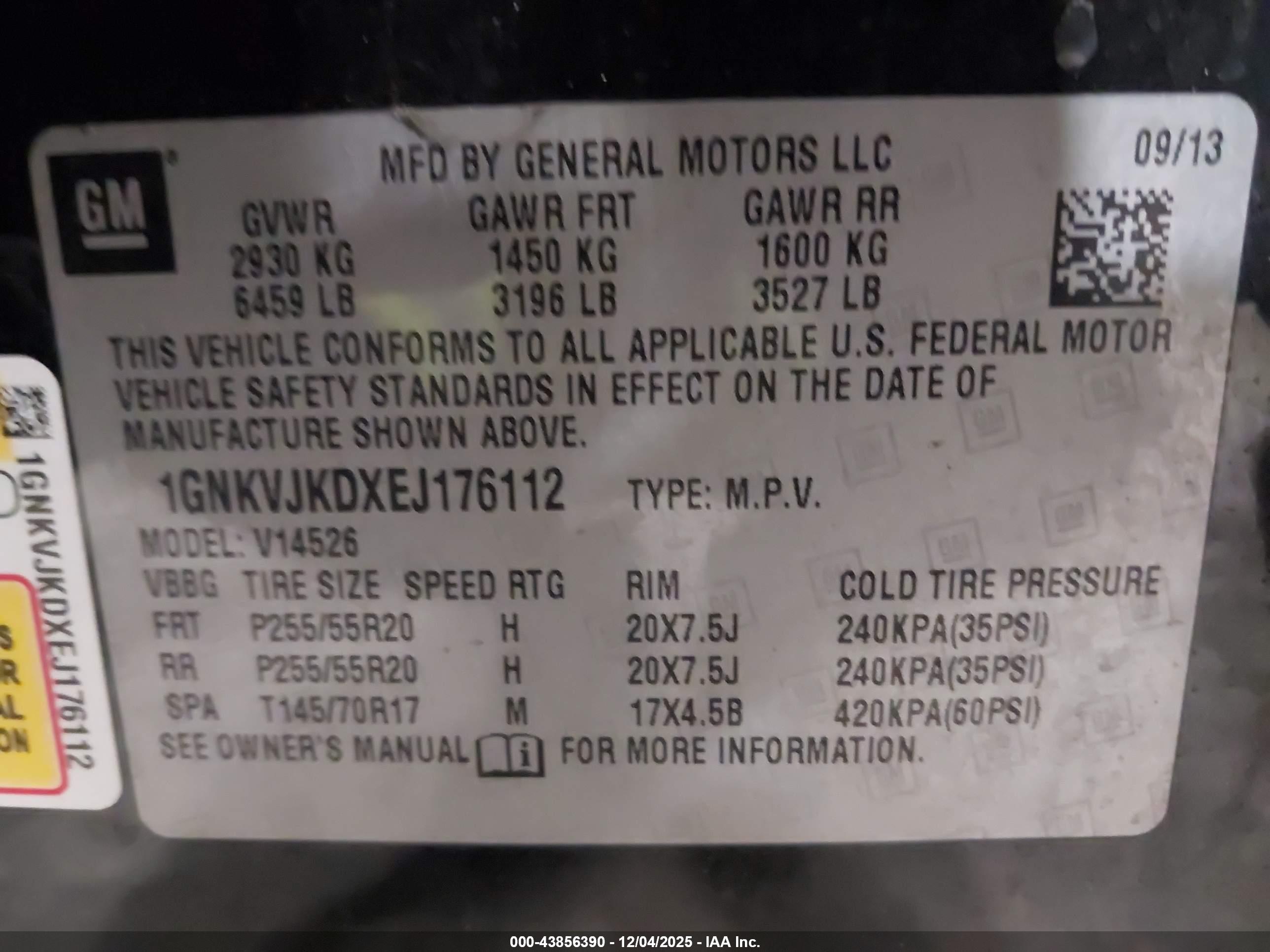 CHEVROLET TRAVERSE image 9