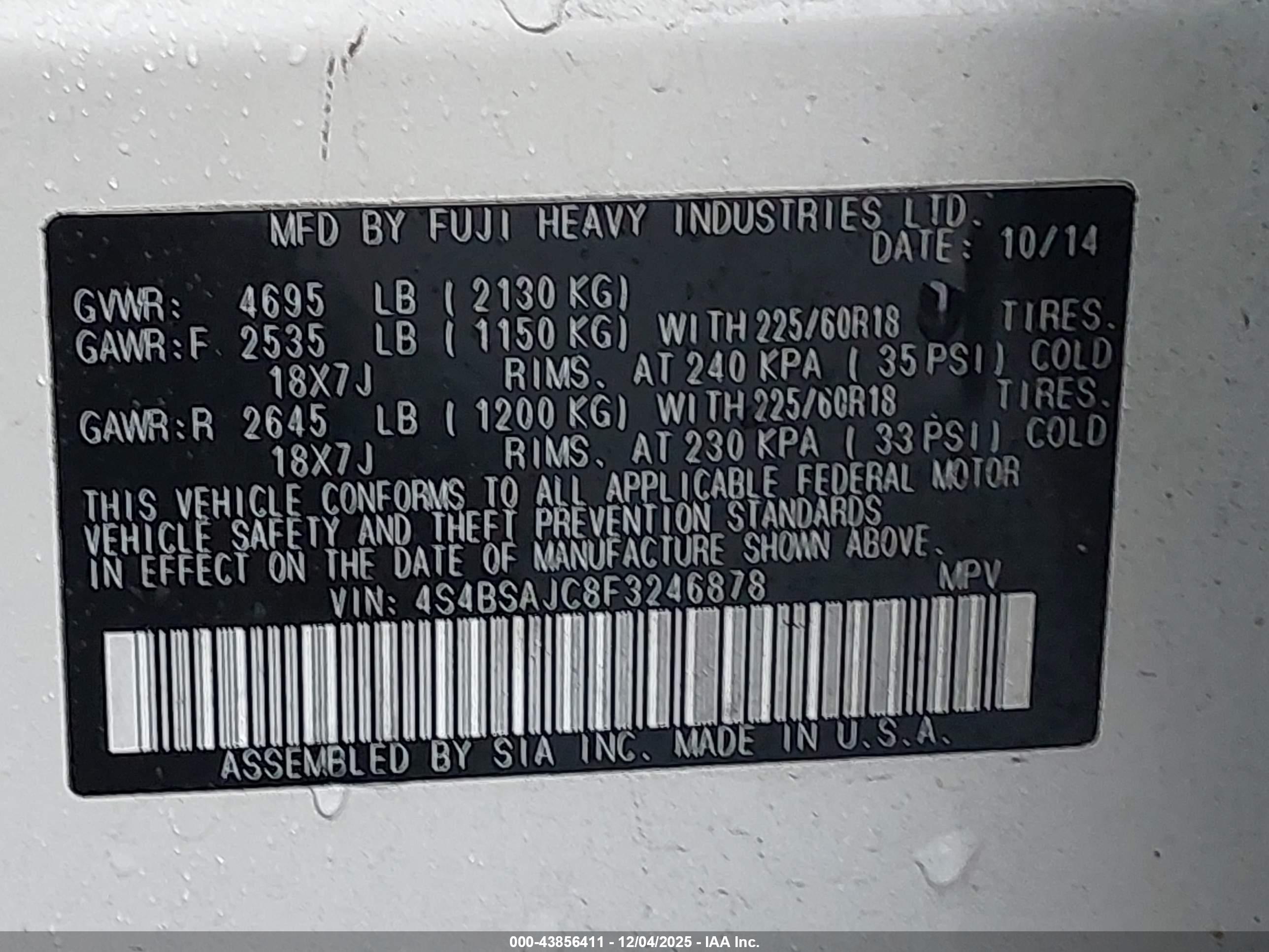SUBARU OUTBACK image 9