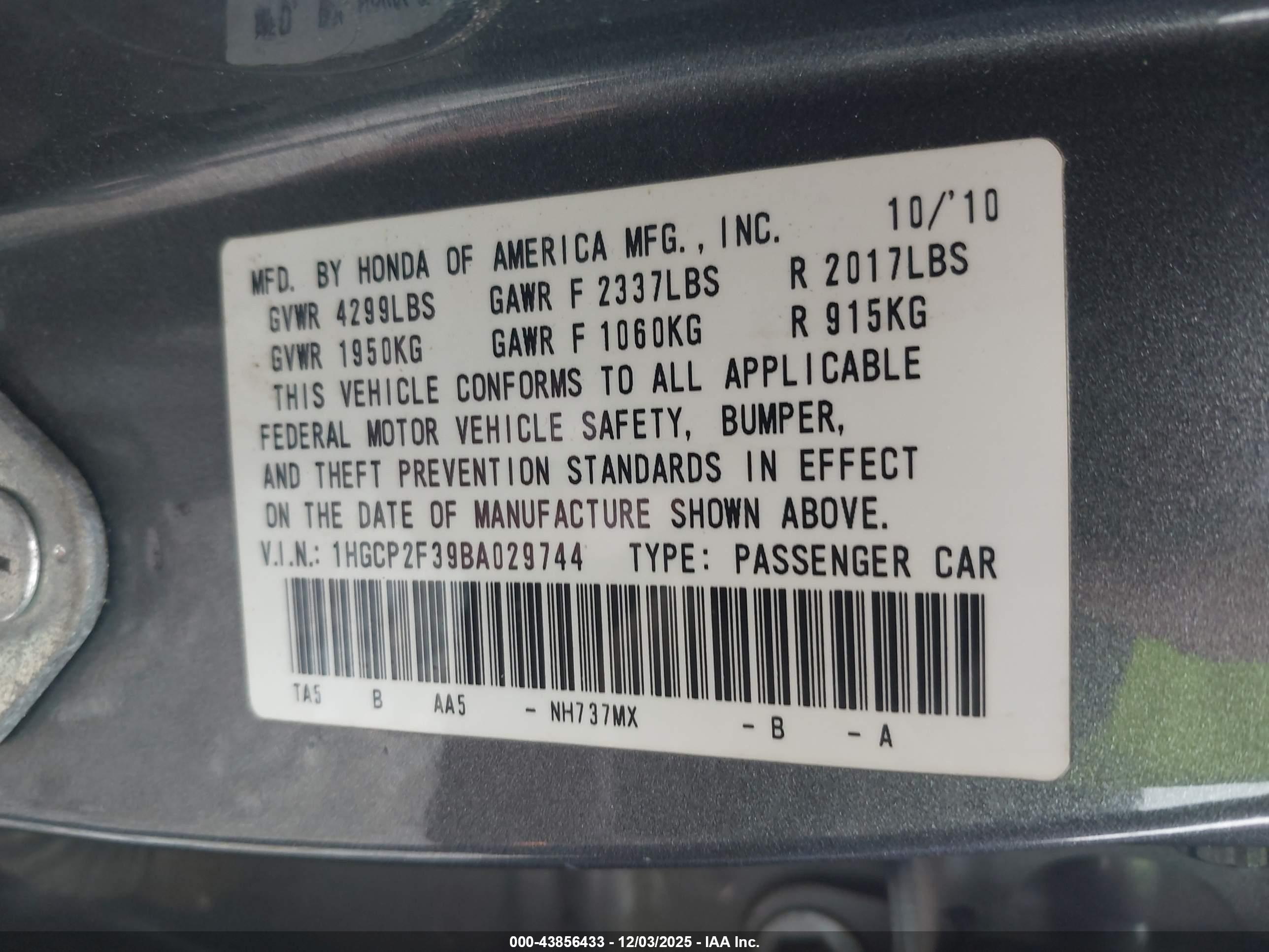 HONDA ACCORD image 9