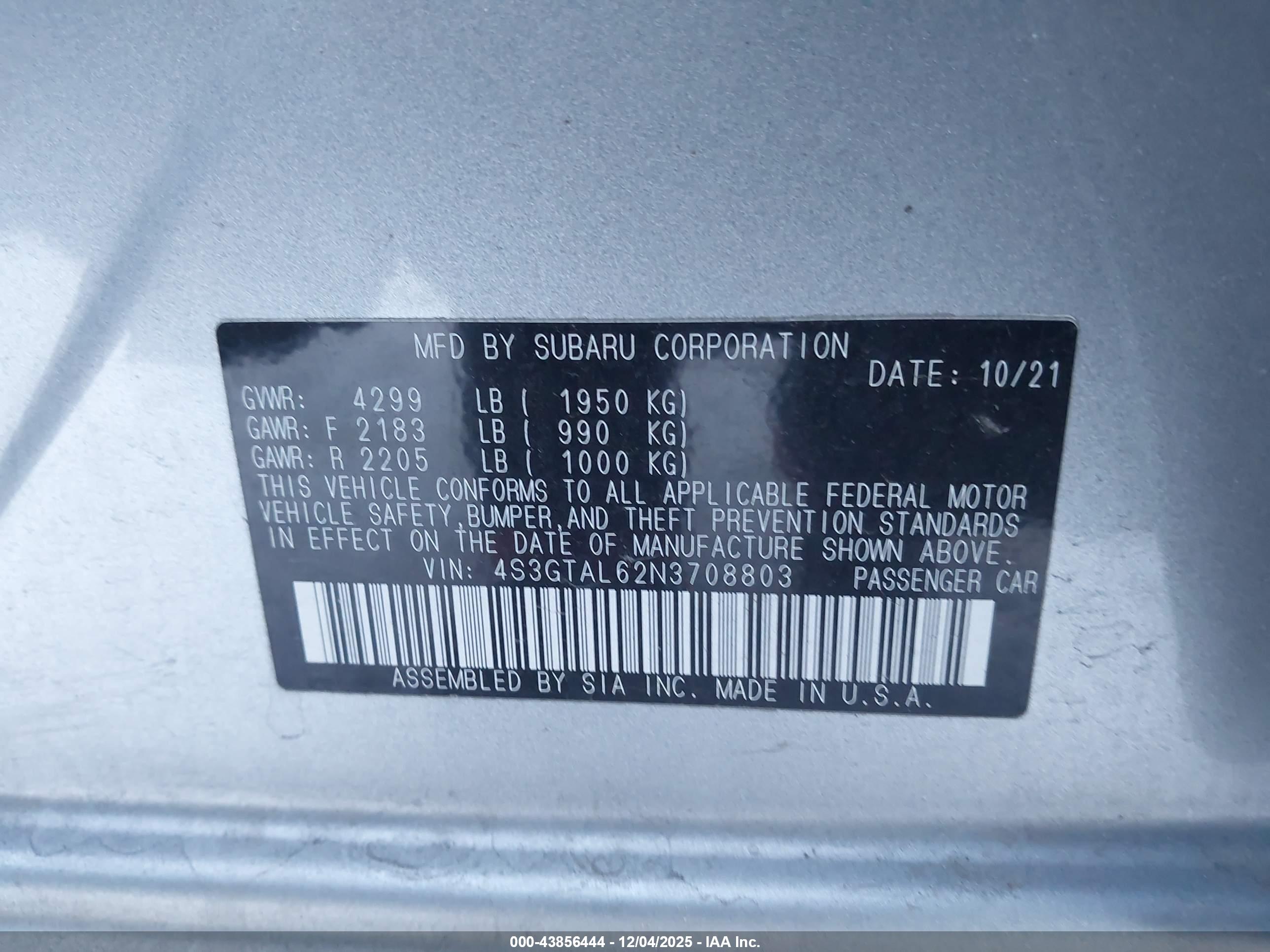 SUBARU IMPREZA image 9