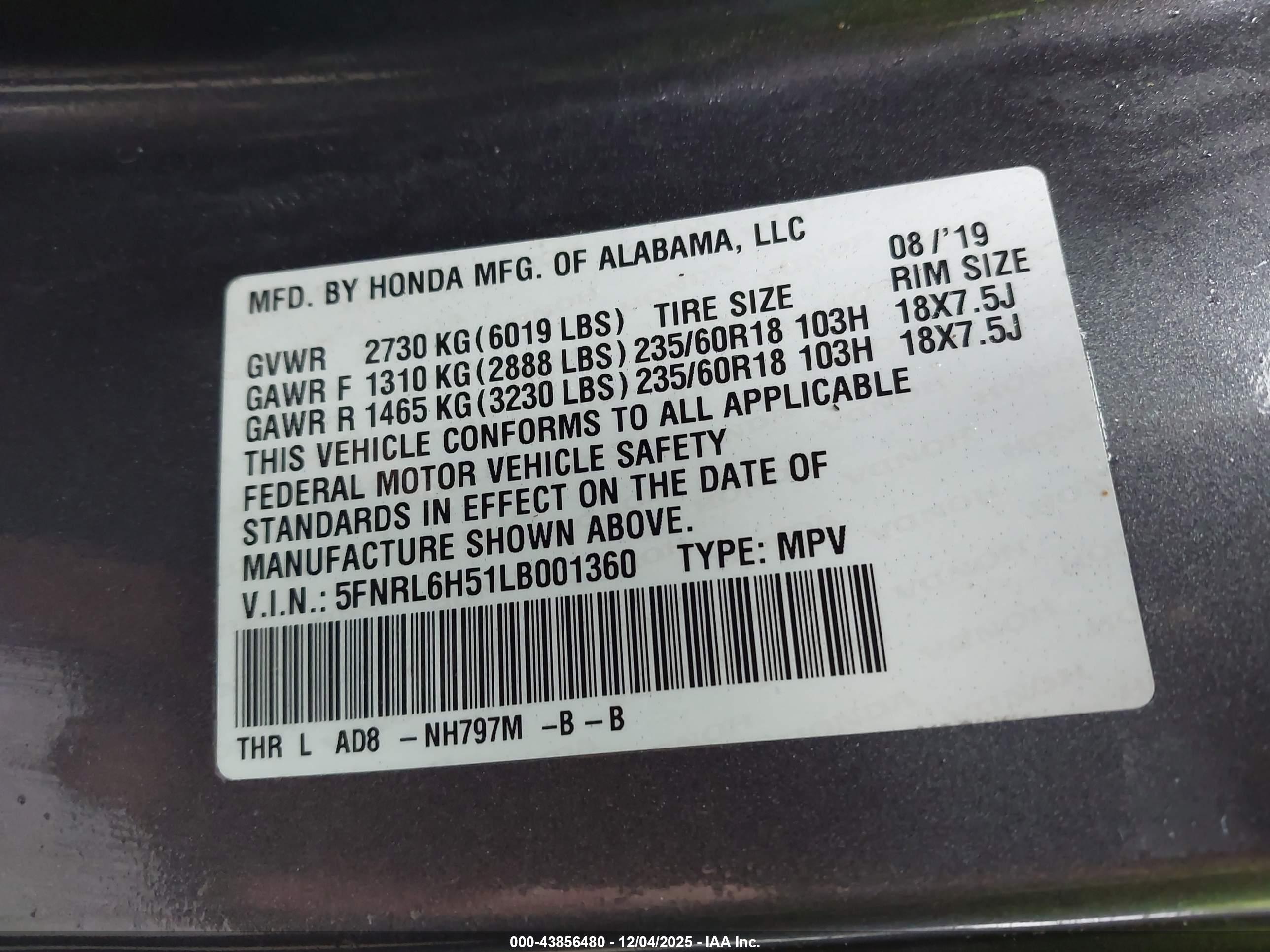HONDA ODYSSEY image 9