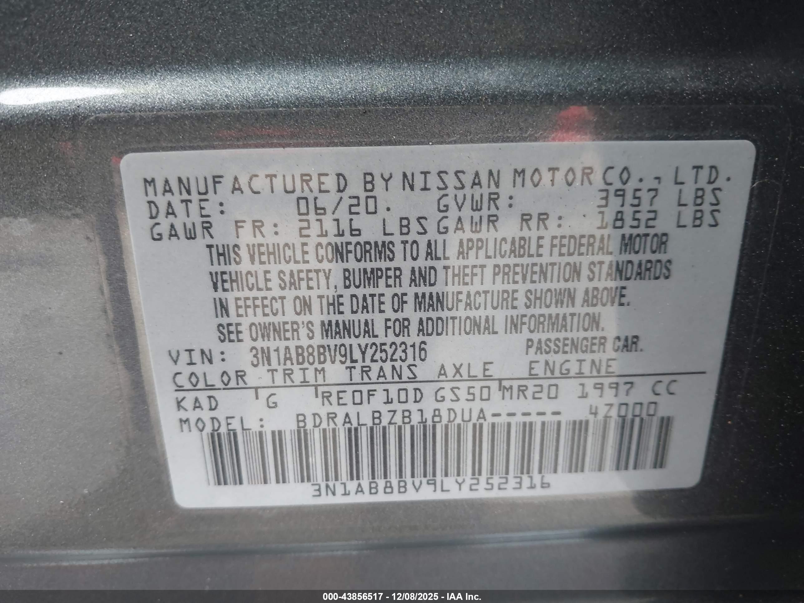 NISSAN SENTRA image 9