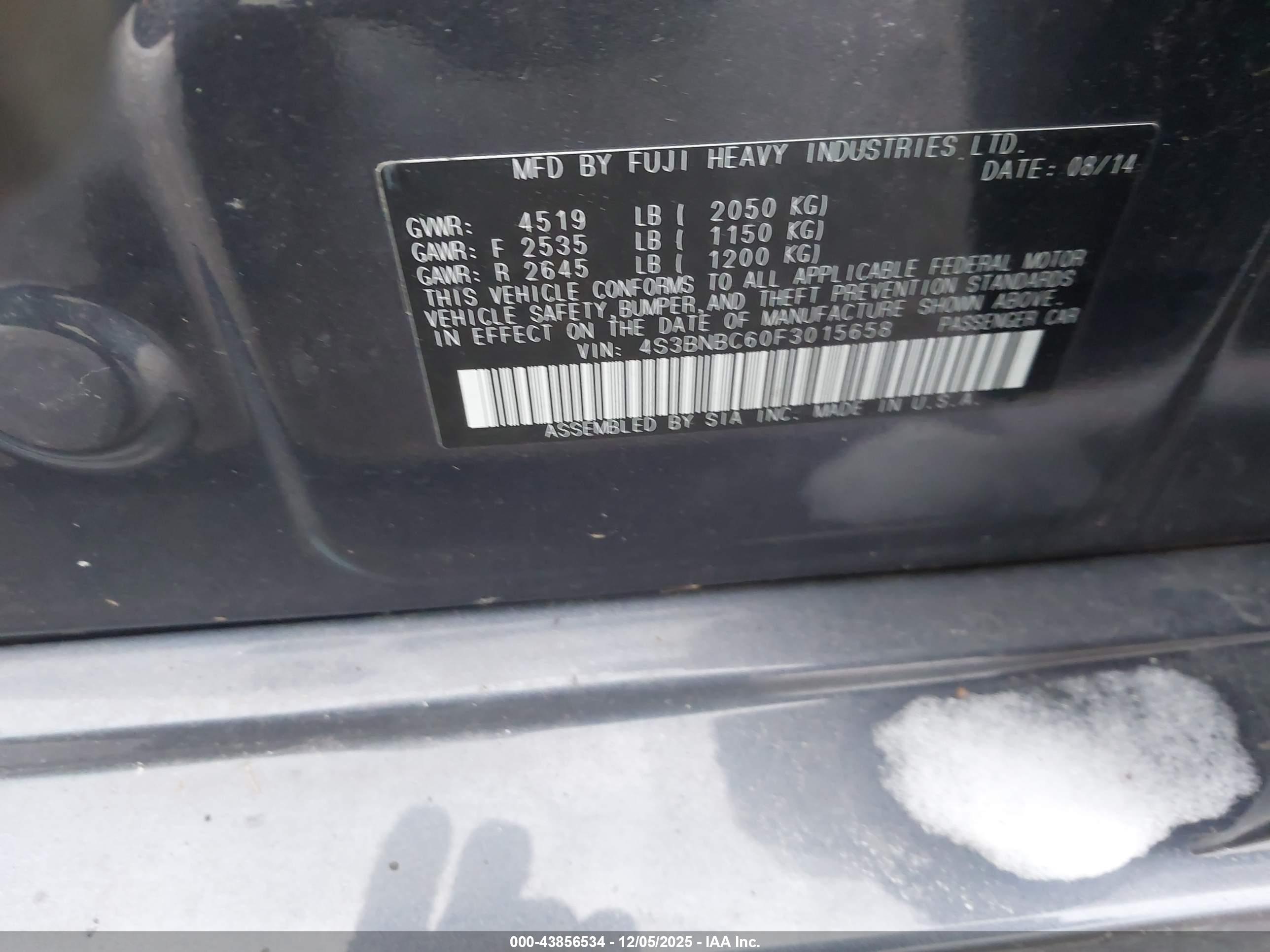 SUBARU LEGACY image 9