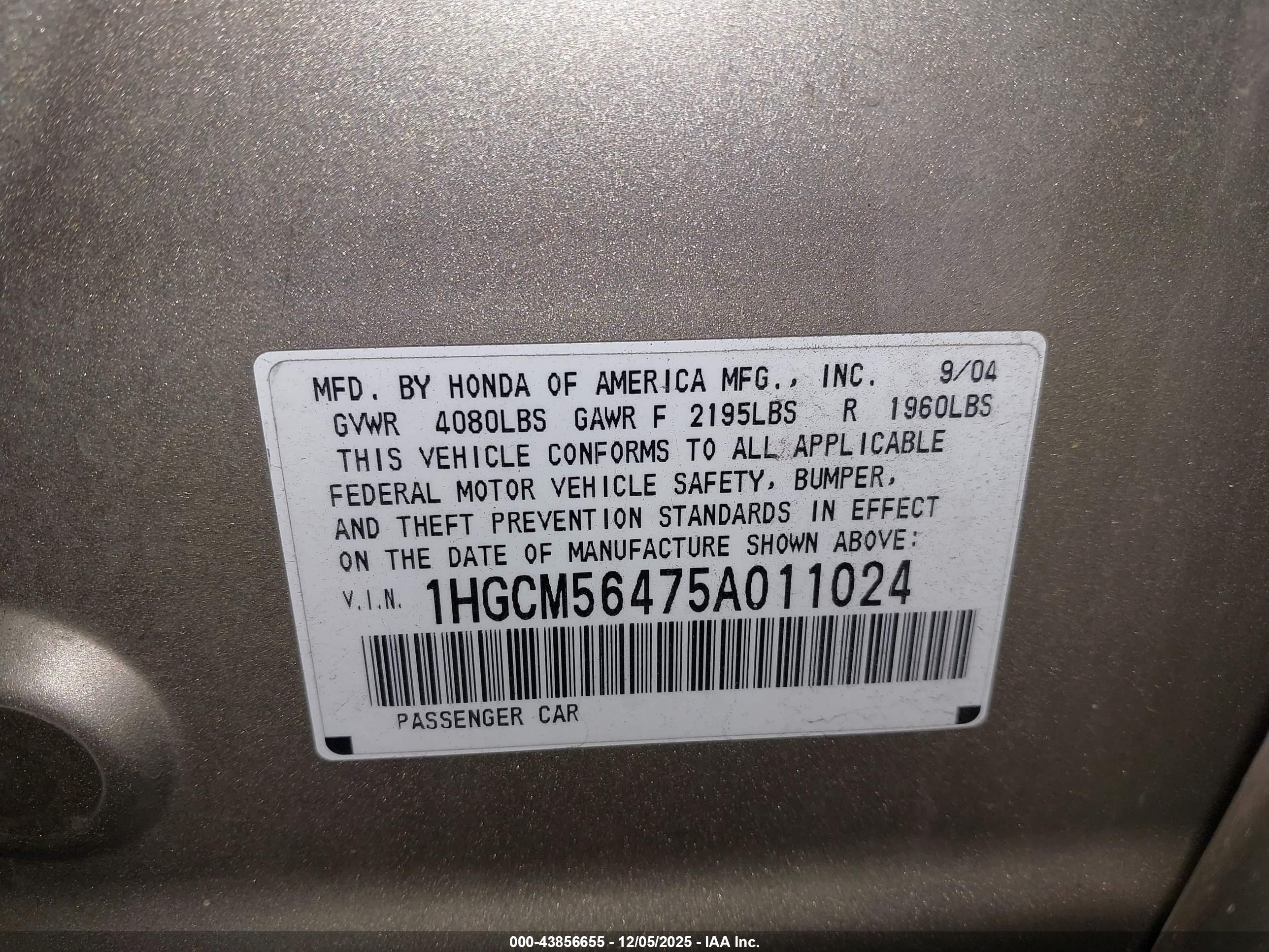 HONDA ACCORD image 9