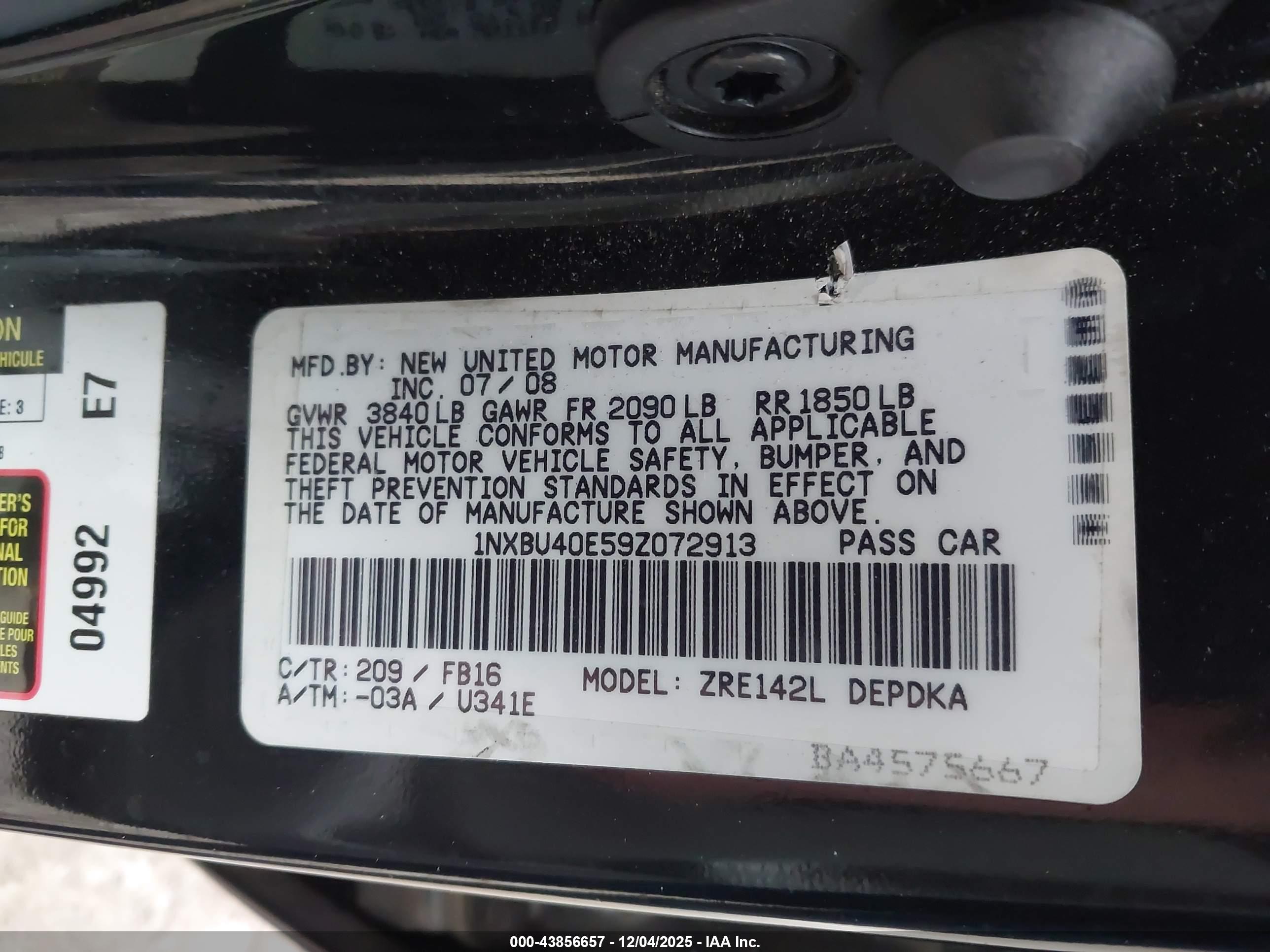 TOYOTA COROLLA image 9