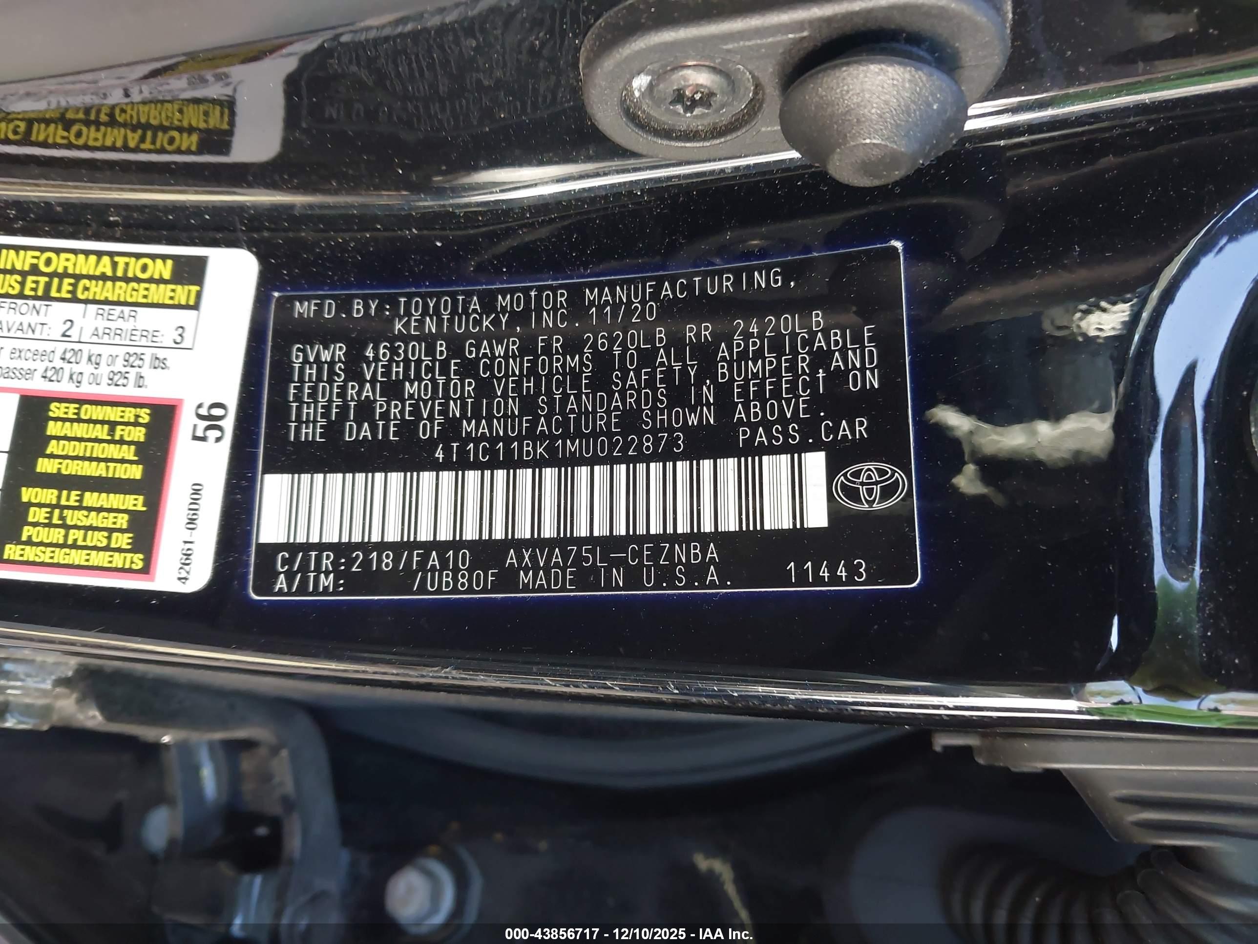 TOYOTA CAMRY image 9